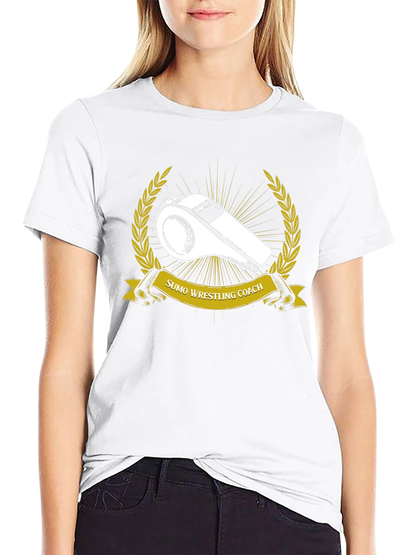 Sumo Wrestling Coach T-Shirt - Black