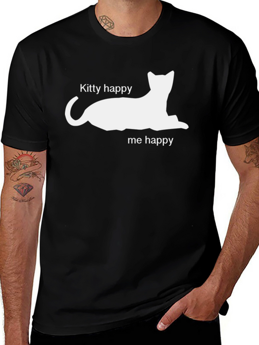 Kitty Happy Me Happy Graphic Tee