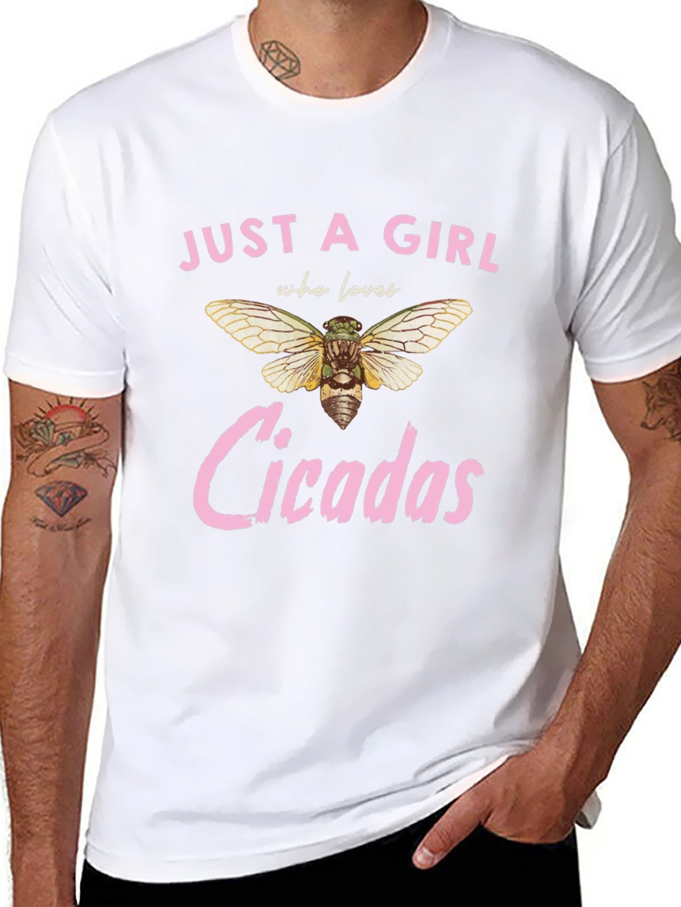 Just A Girl Who Loves Cicadas Graphic Tee