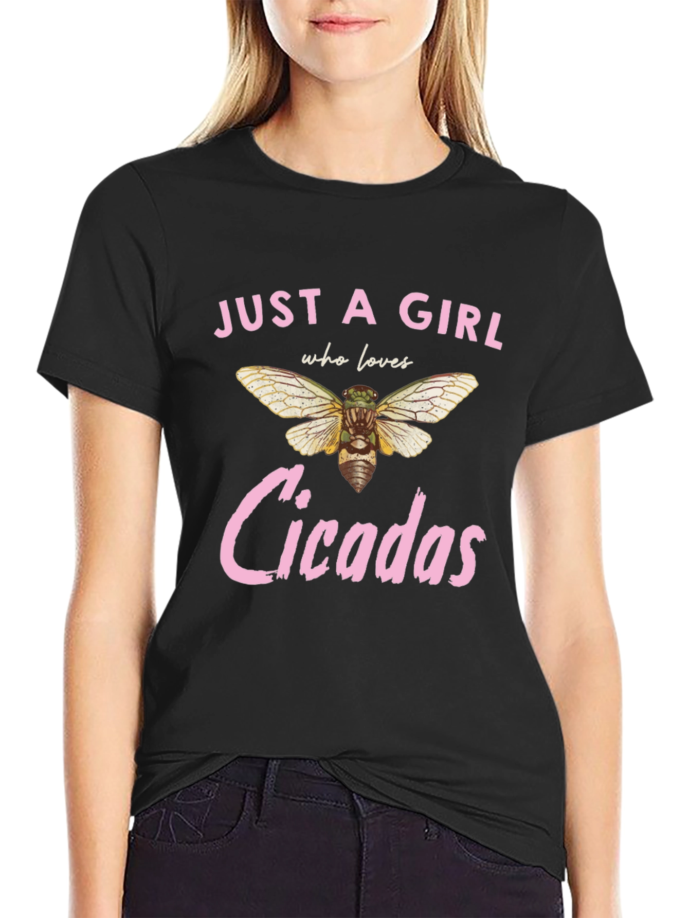 Just A Girl Who Loves Cicadas Graphic Tee
