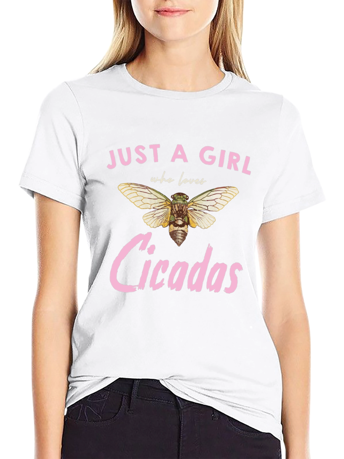 Just A Girl Who Loves Cicadas Graphic Tee