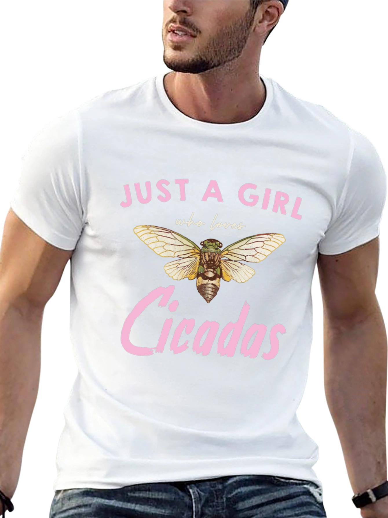 Just A Girl Who Loves Cicadas Graphic Tee