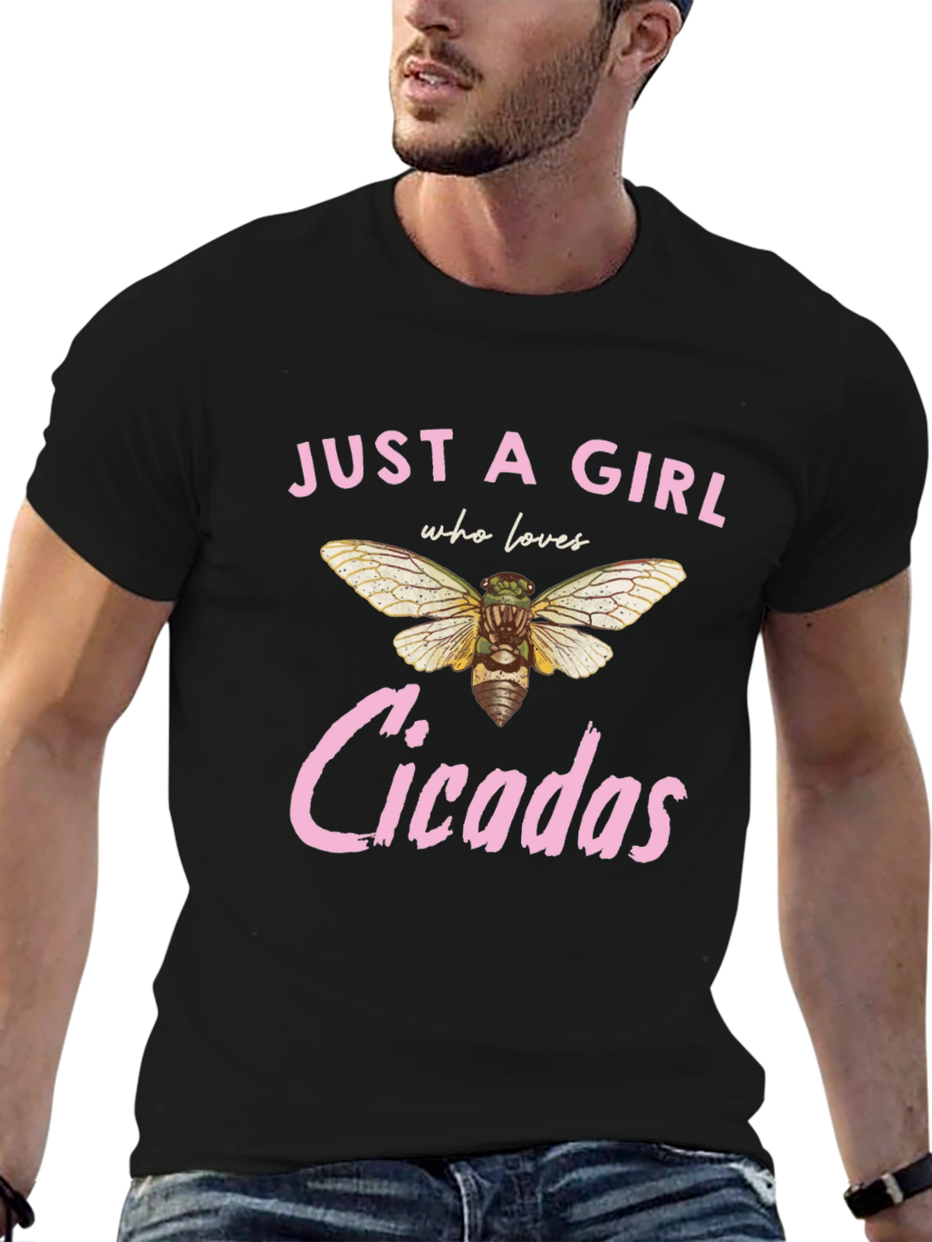 Just A Girl Who Loves Cicadas Graphic Tee