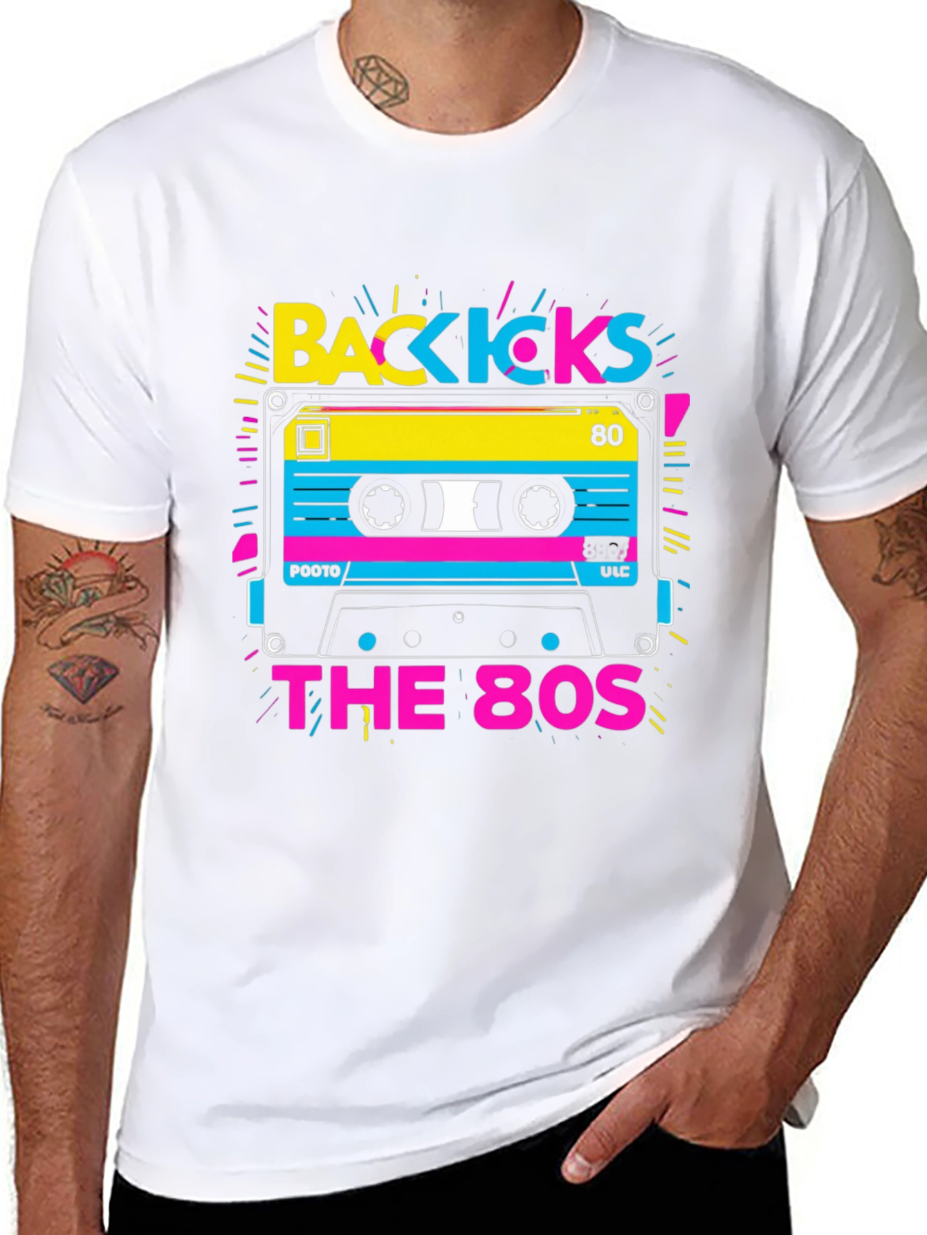 Back Kicks 80s Cassette Graphic Tee
