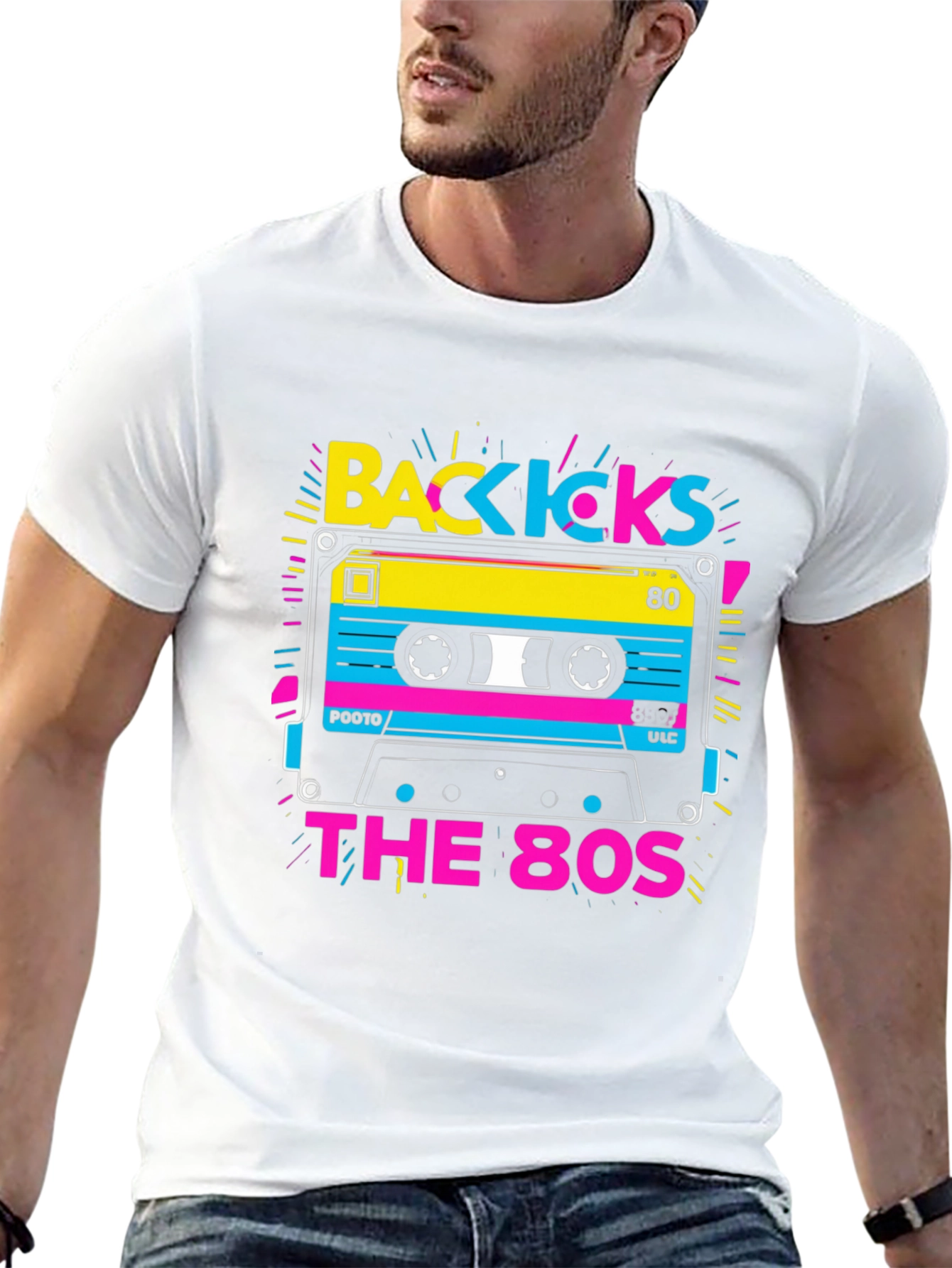 Back Kicks 80s Cassette Graphic Tee