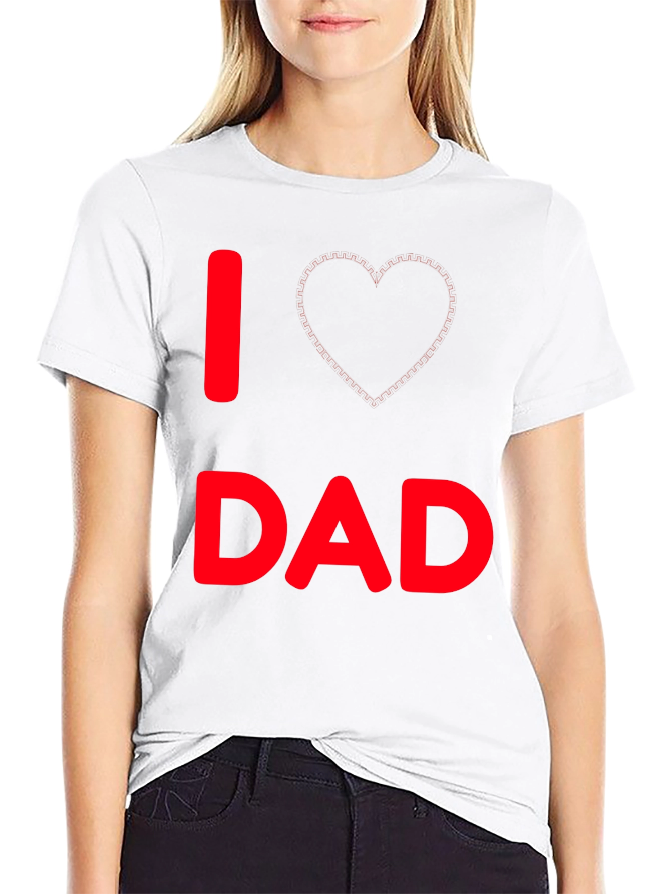 I Love Dad Black T-Shirt