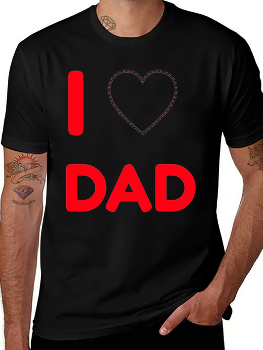 I Love Dad Black T-Shirt