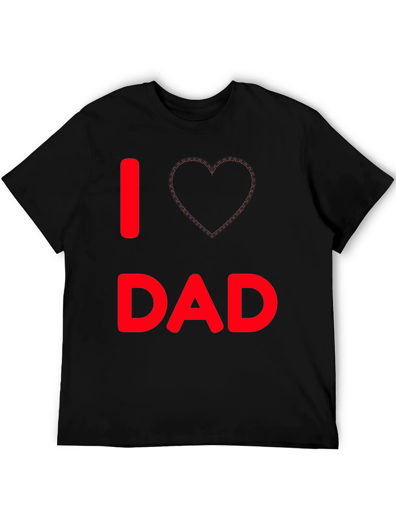 I Love Dad Black T-Shirt