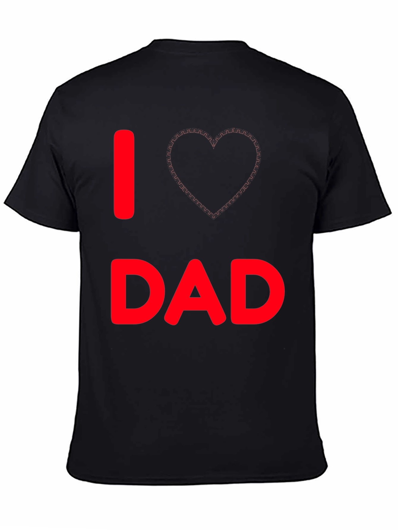 I Love Dad Black T-Shirt