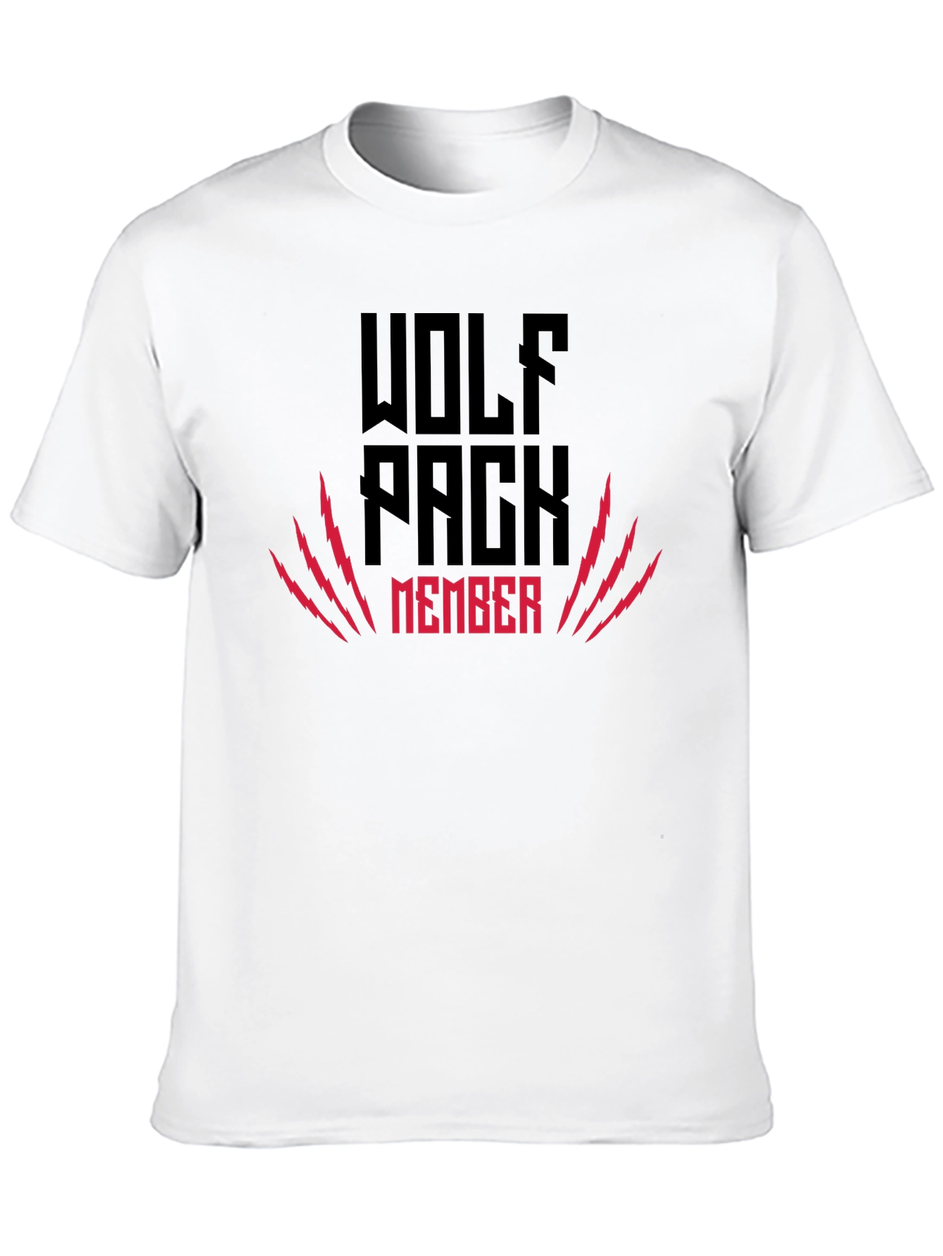 Wolf Pack Member Graphic Tee - Black