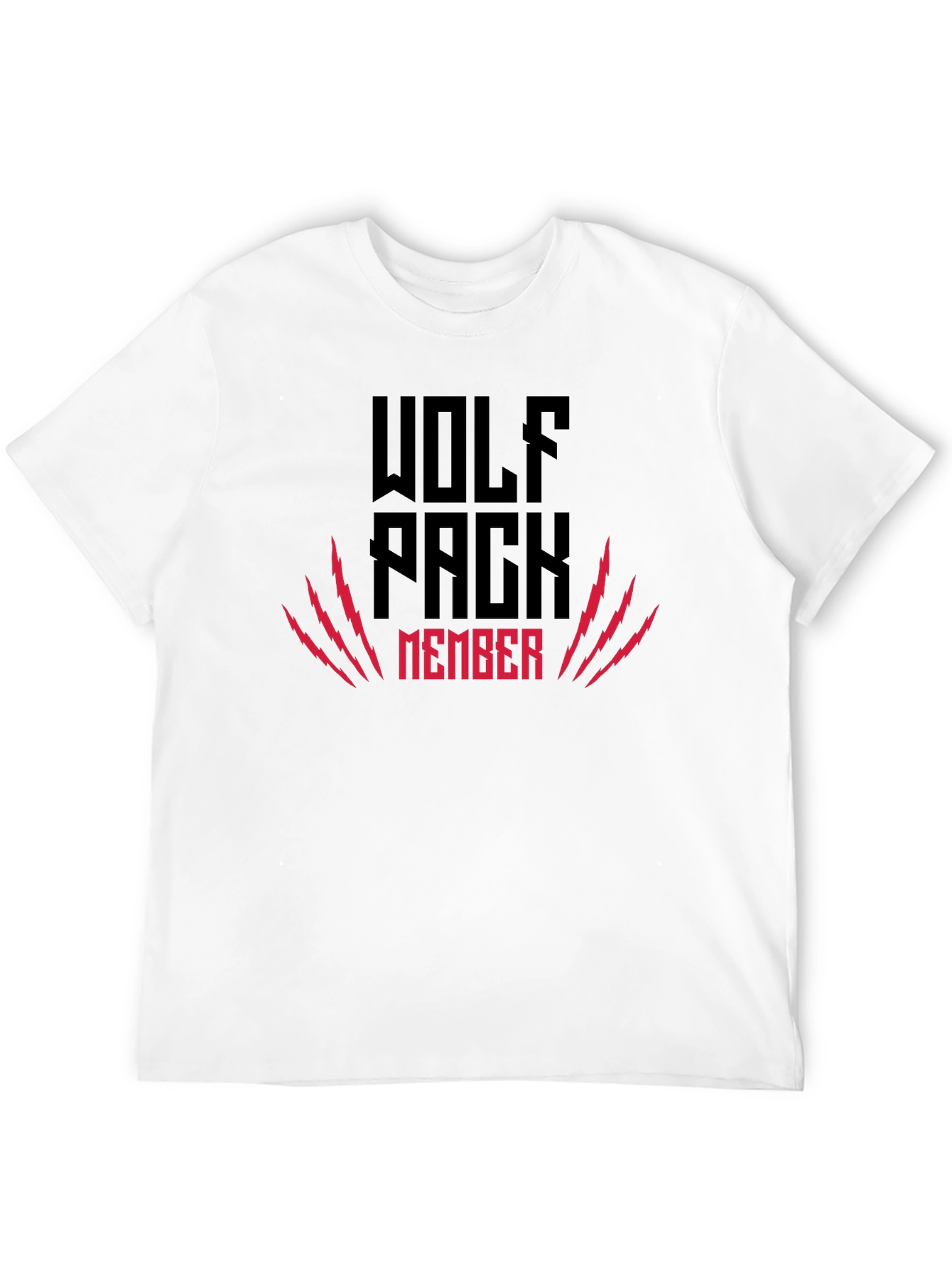 Wolf Pack Member Graphic Tee - Black