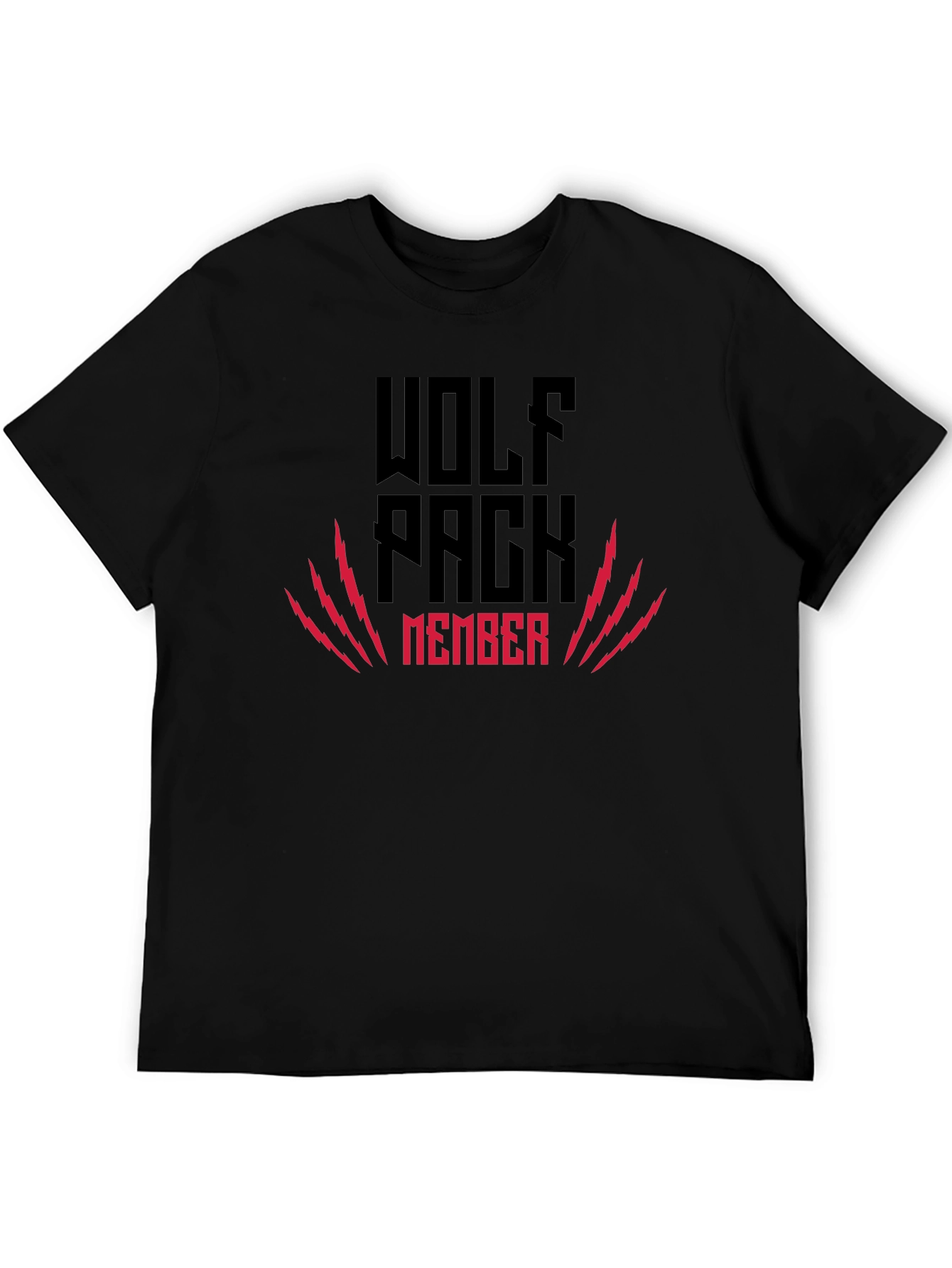 Wolf Pack Member Graphic Tee - Black