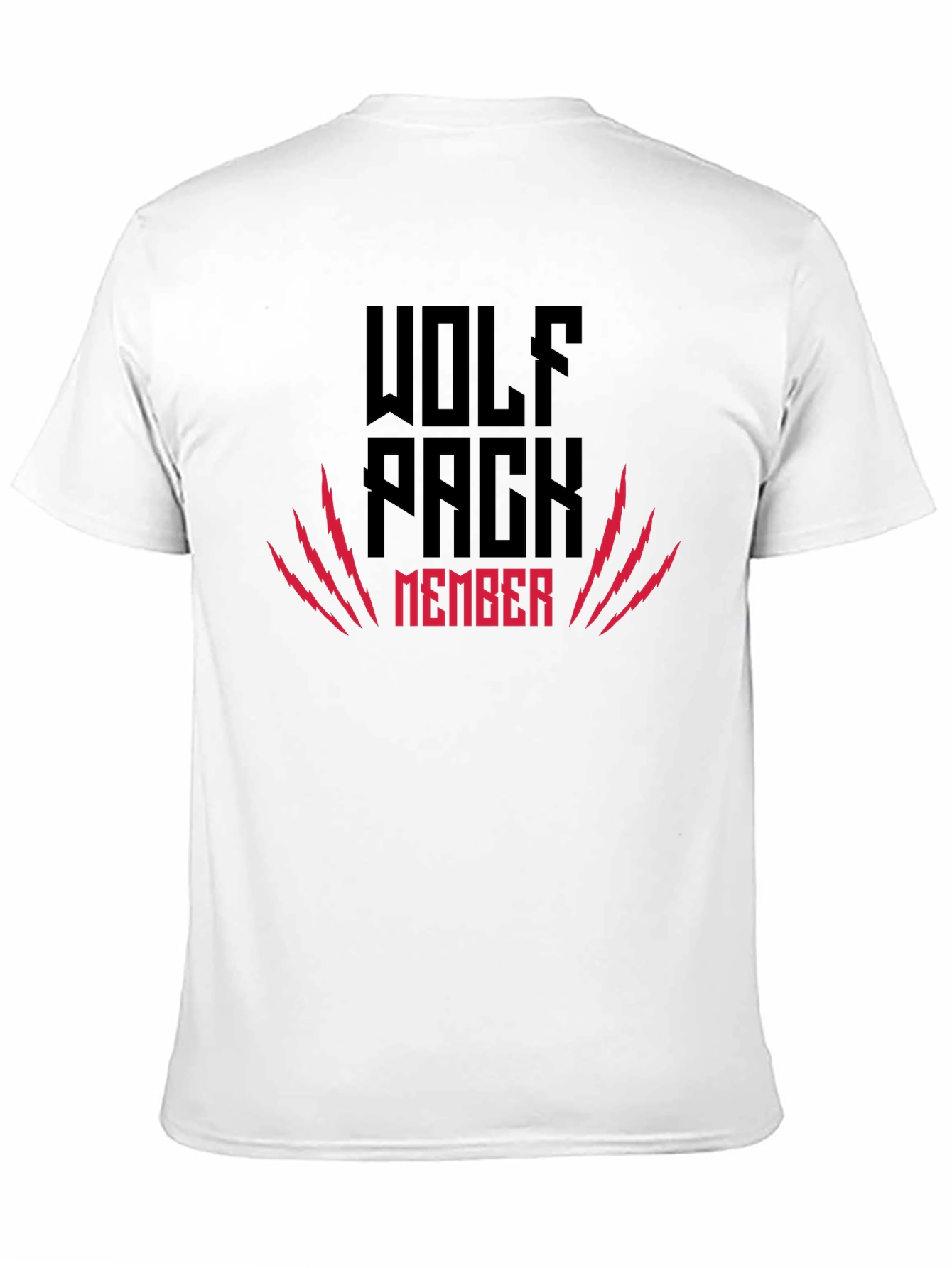 Wolf Pack Member Graphic Tee - Black