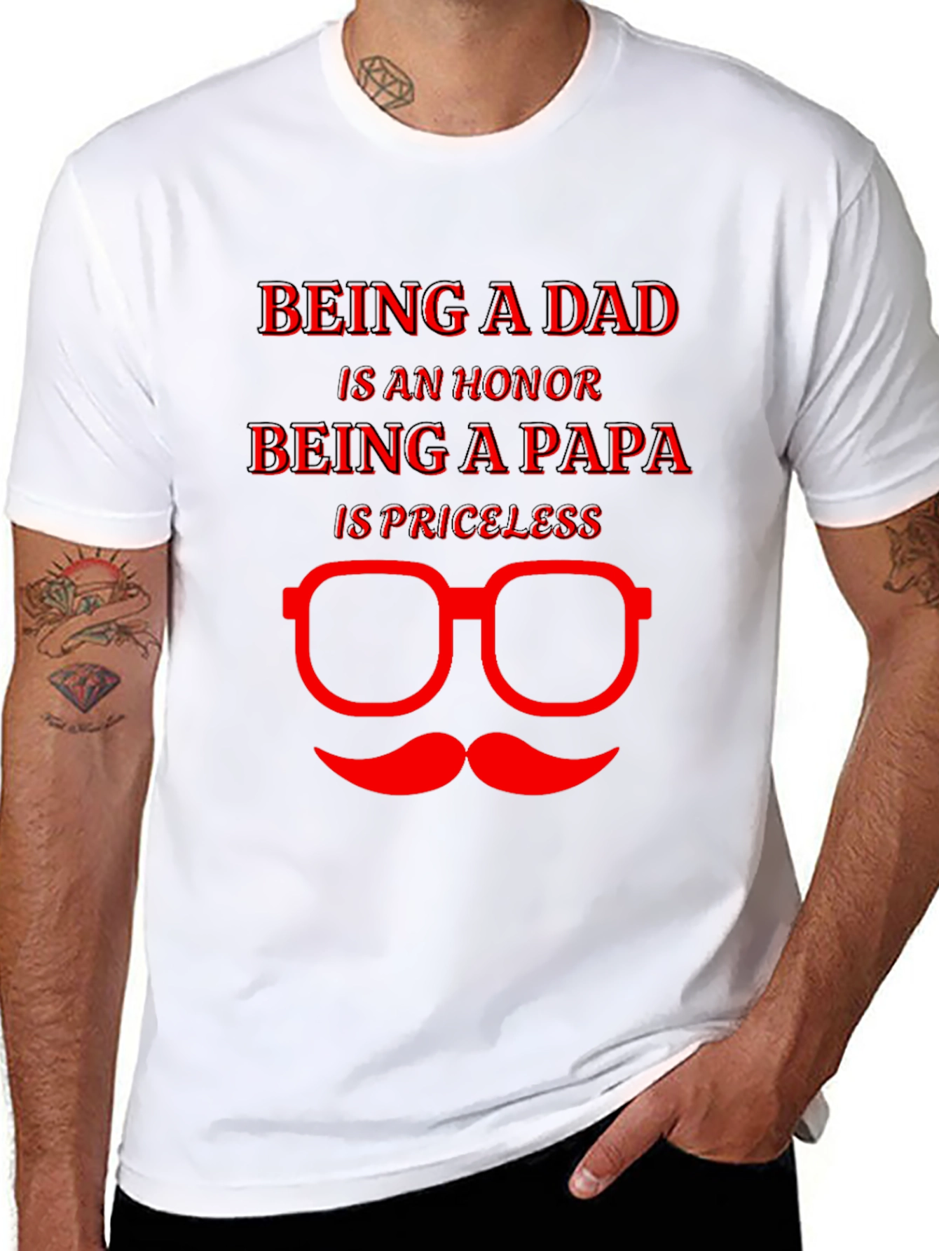 Being a Dad T-Shirt - Papa is Priceless