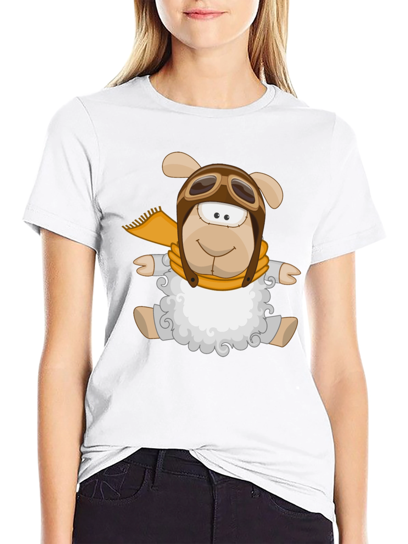 Pilot Sheep Graphic Tee - Fly High in Style!