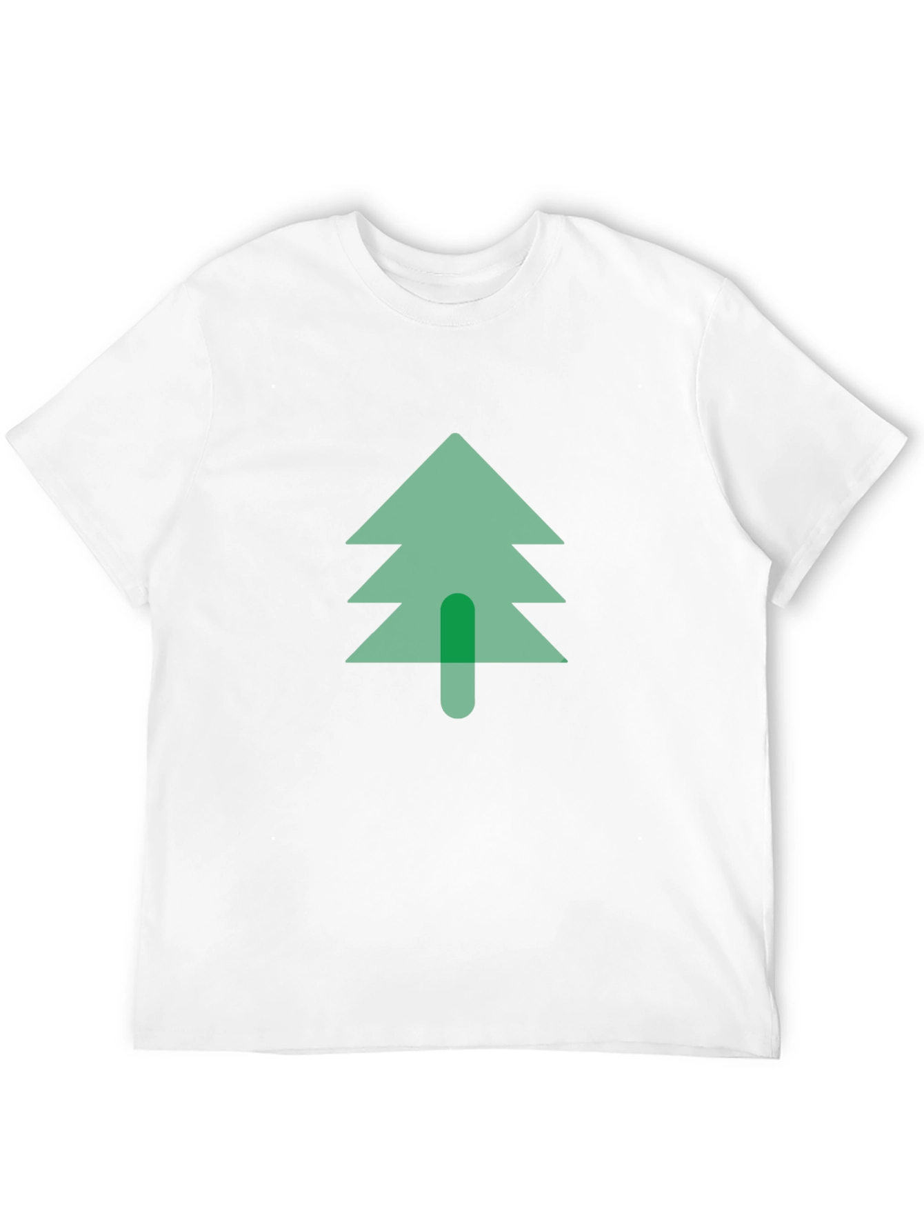Modern Tree Graphic Tee - Black Cotton Blend