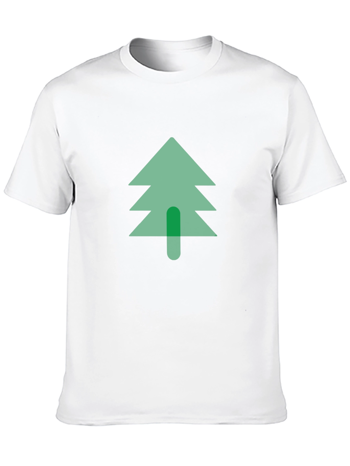 Modern Tree Graphic Tee - Black Cotton Blend