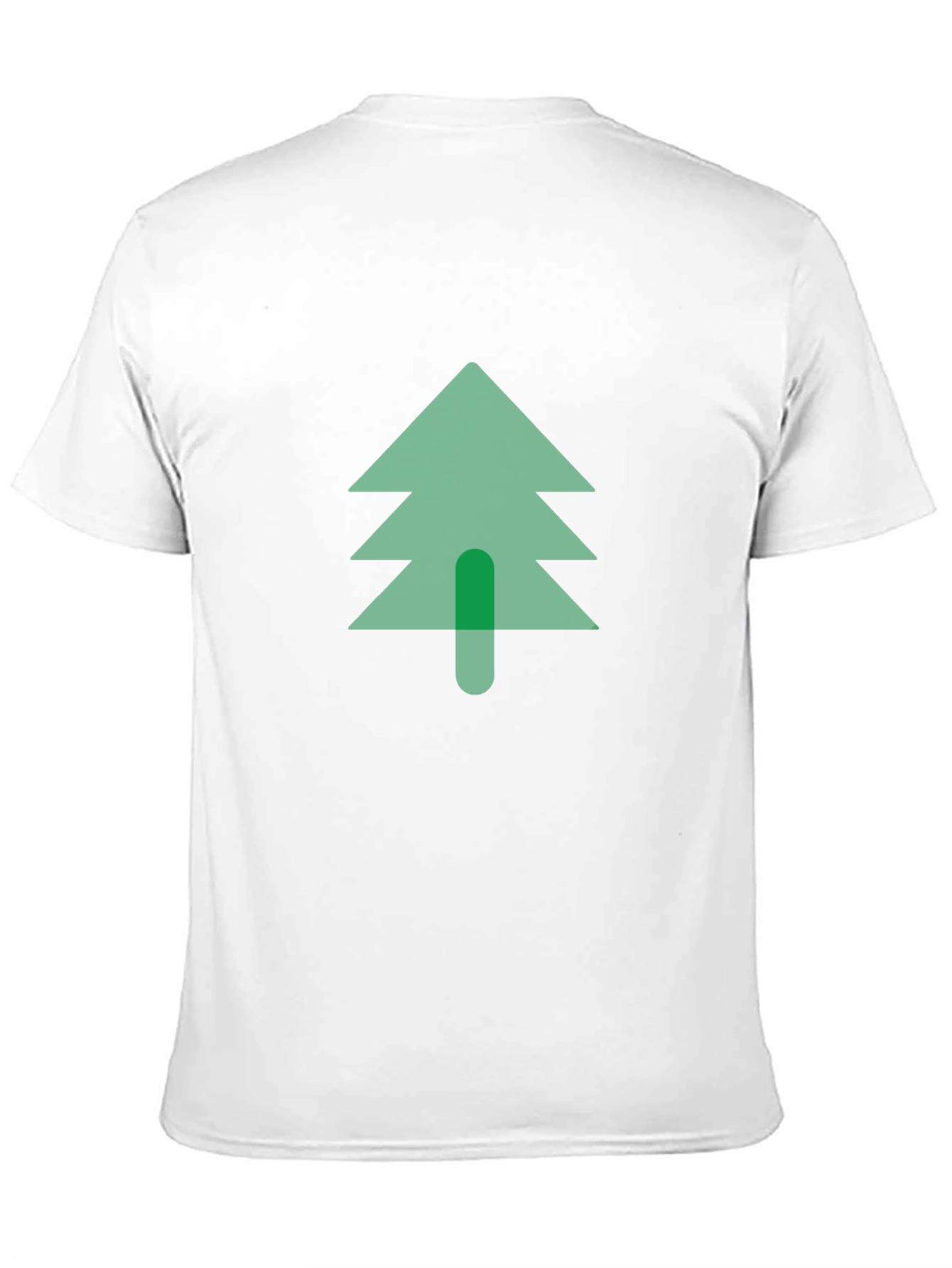 Modern Tree Graphic Tee - Black Cotton Blend