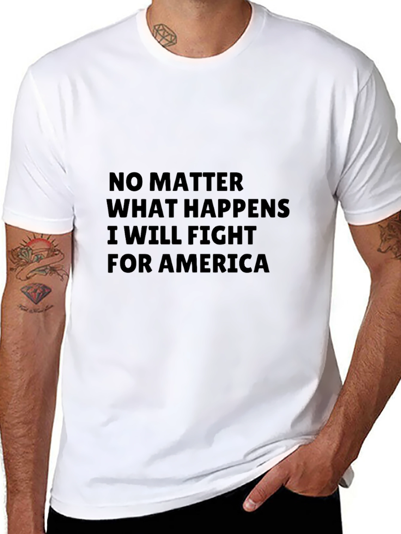 Fight For America Graphic Tee - Patriotic T-Shirt