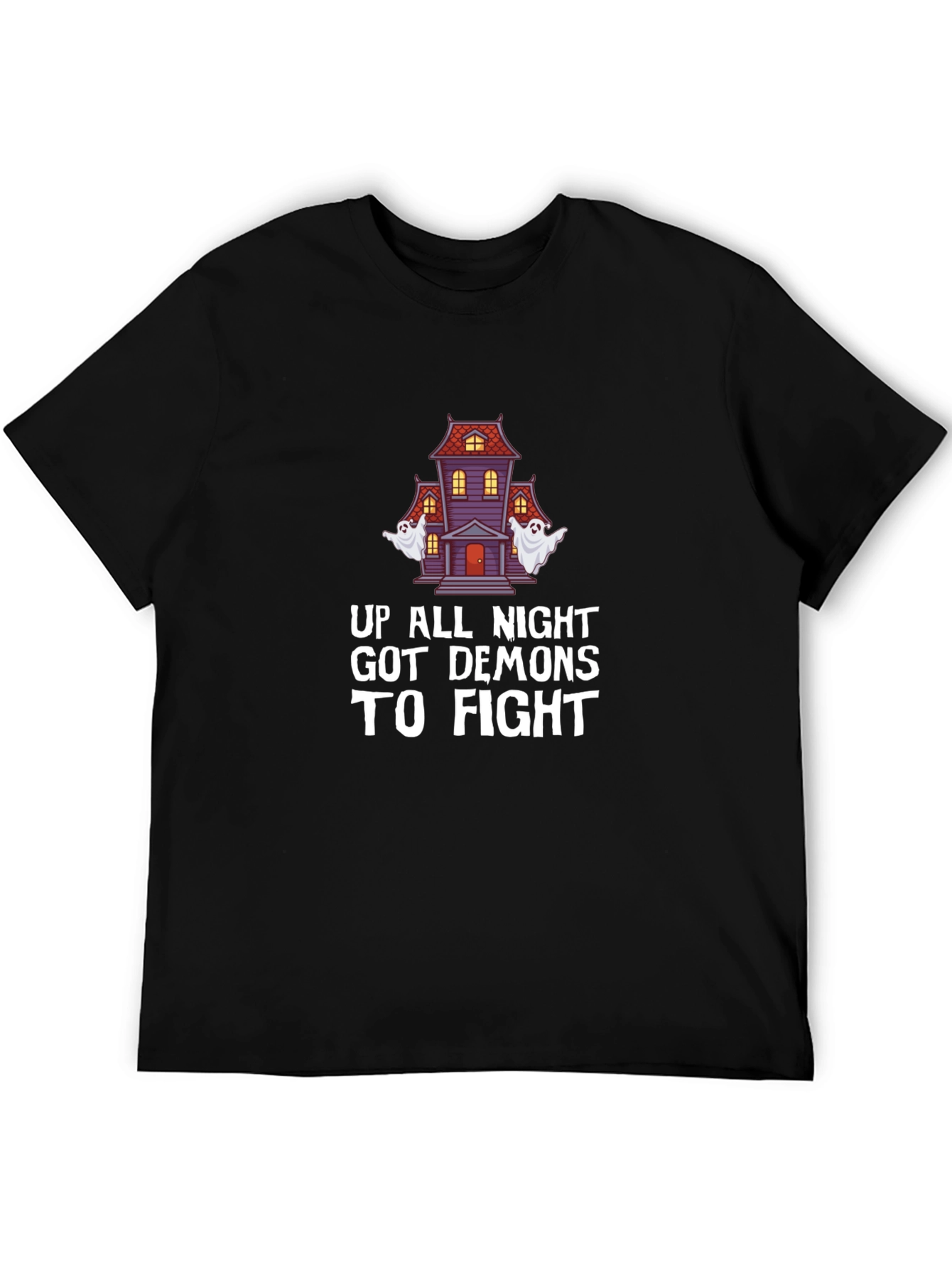 Halloween Up All Night Demons to Fight Graphic T-Shirt