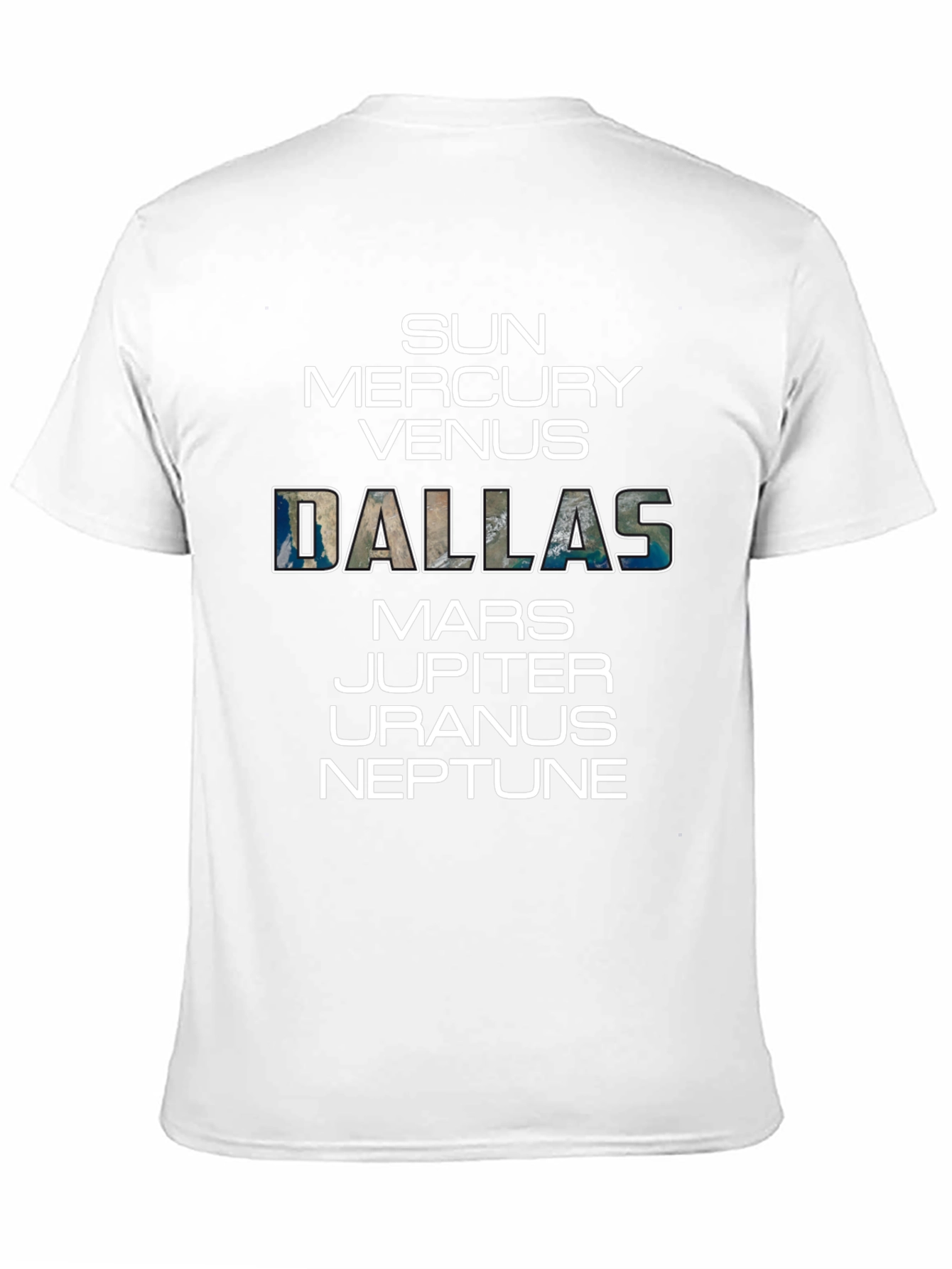 Dallas Planets Graphic T-Shirt - Space City Pride