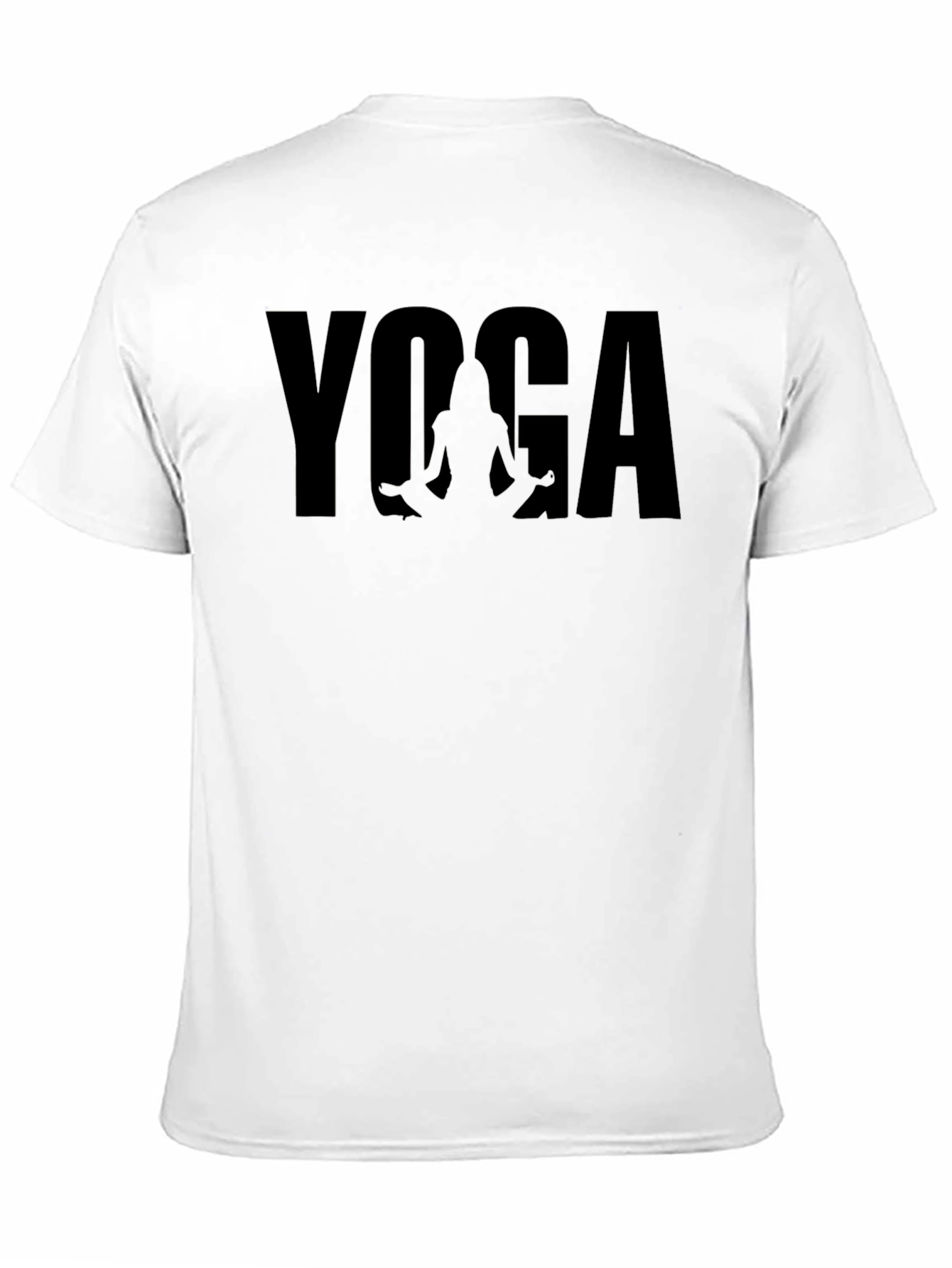 Yoga Graphic Black T-Shirt - Mens Casual Tee