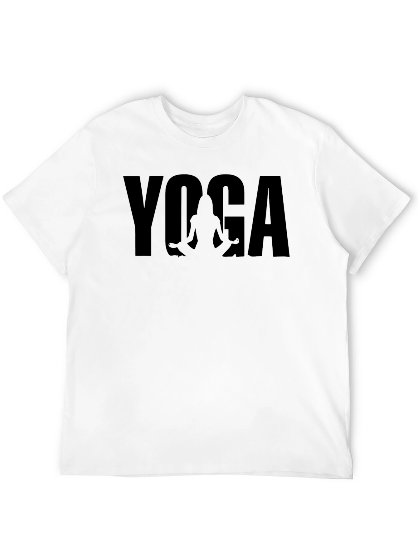 Yoga Graphic Black T-Shirt - Mens Casual Tee