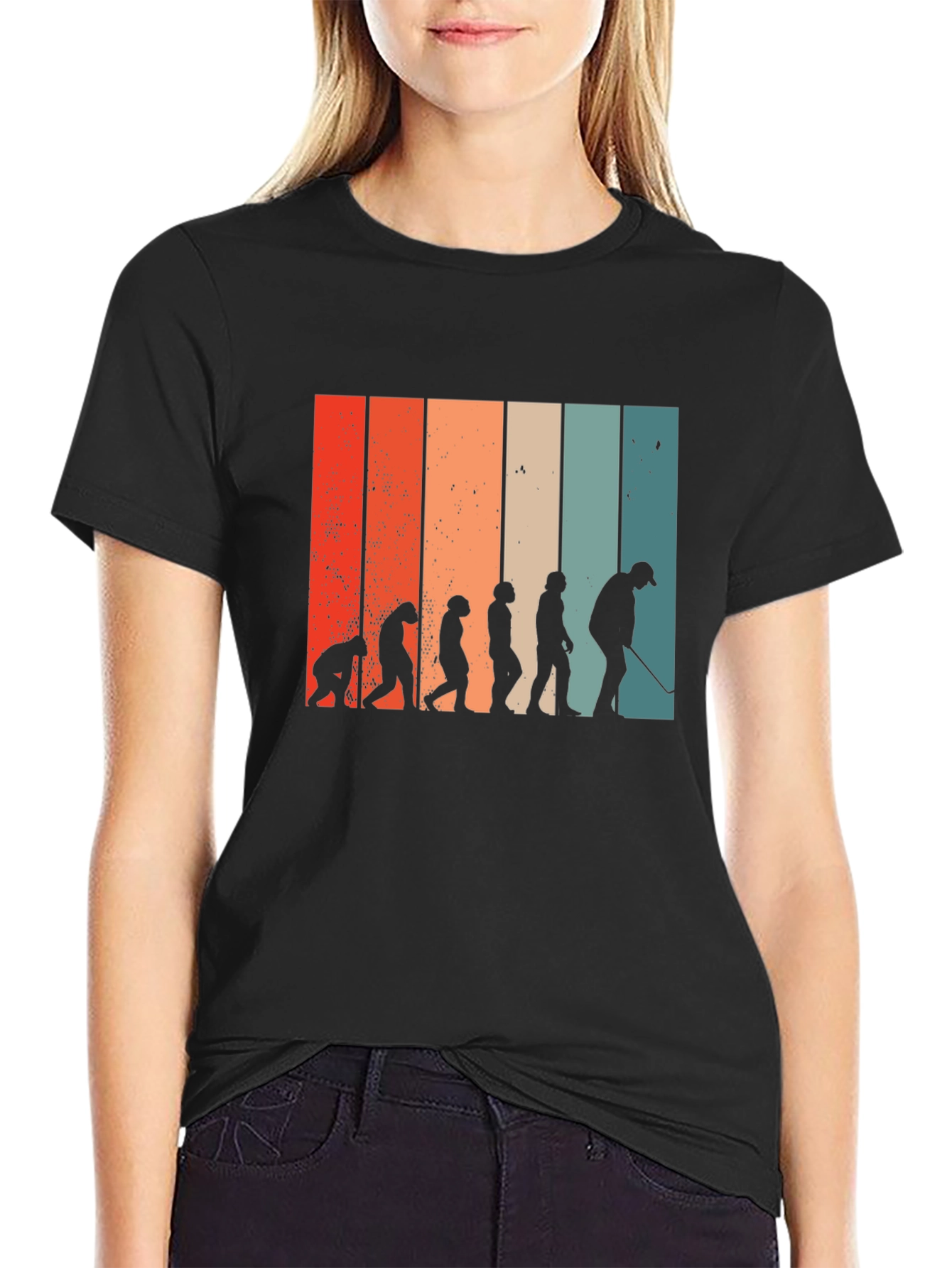 Evolution of Golf T-Shirt - Humorous Golfer Tee