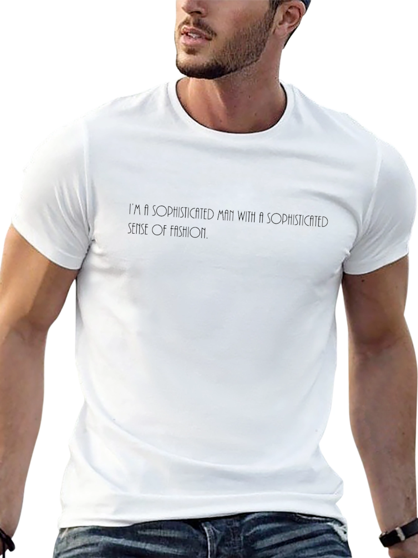 Sophisticated Man Black T-Shirt