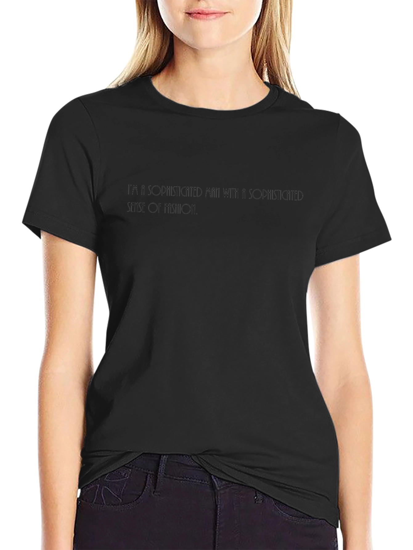 Sophisticated Man Black T-Shirt