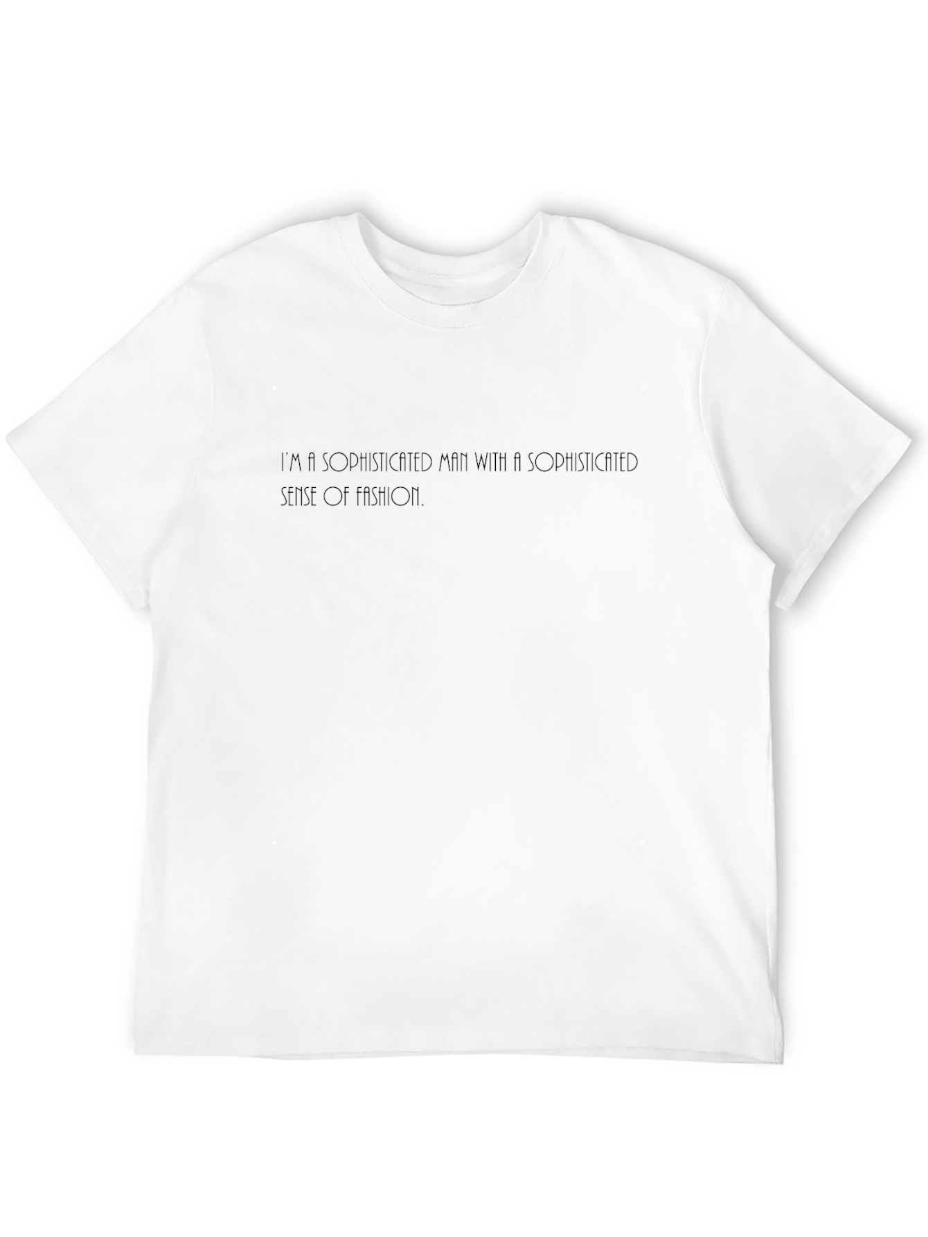 Sophisticated Man Black T-Shirt