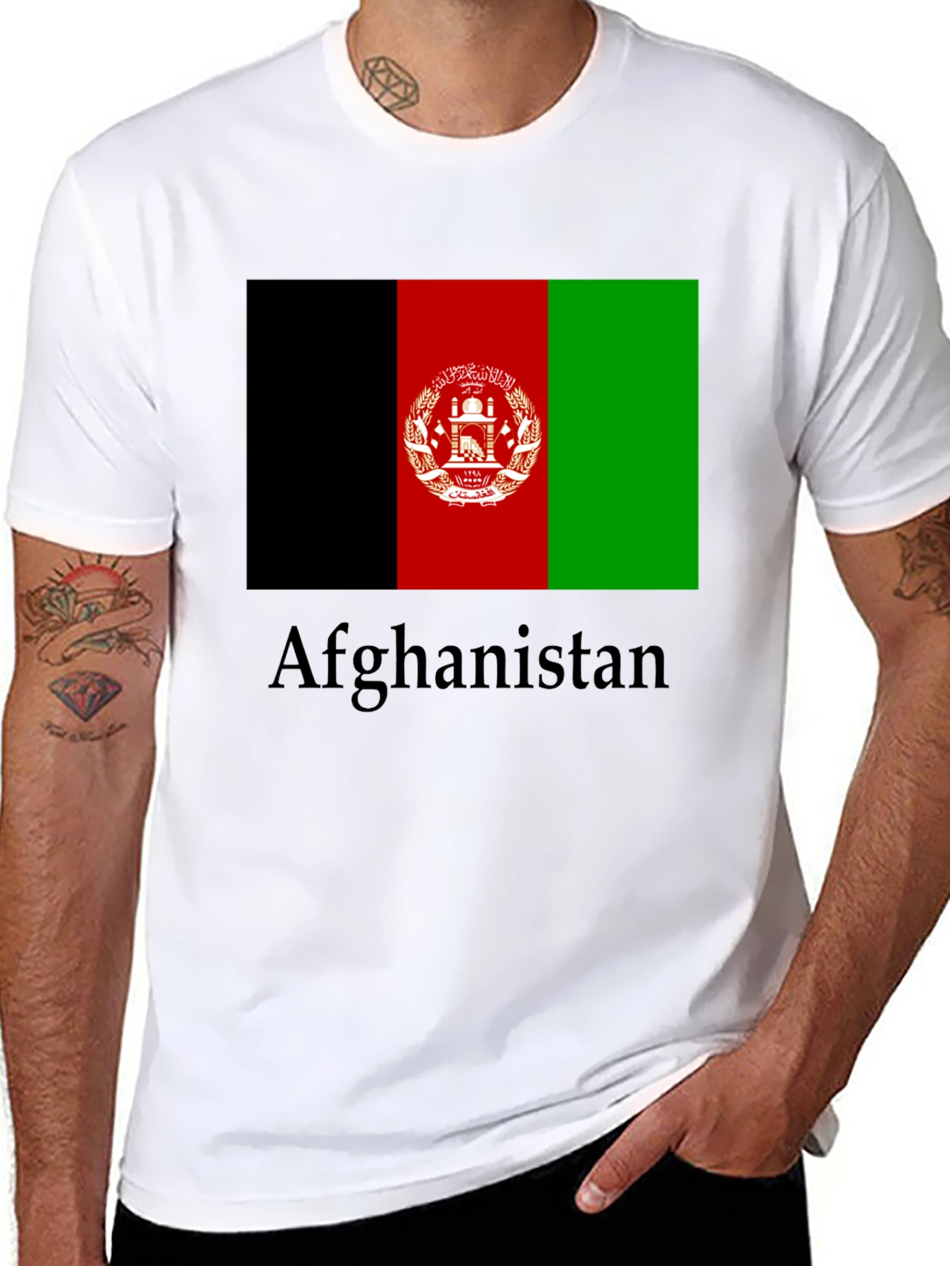 Afghanistan Flag T-Shirt Graphic Tee