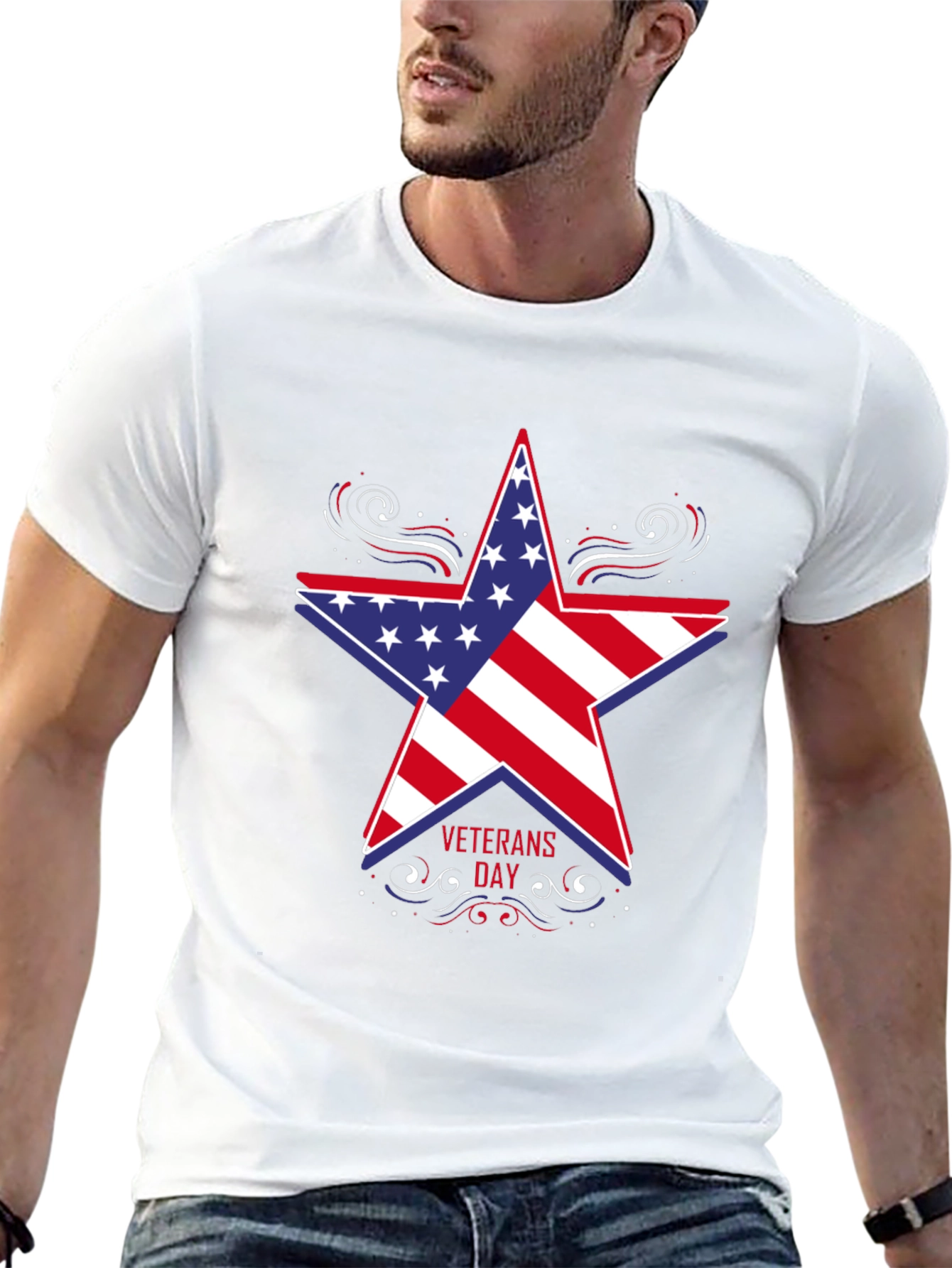 Veterans Day Patriotic Star T-Shirt