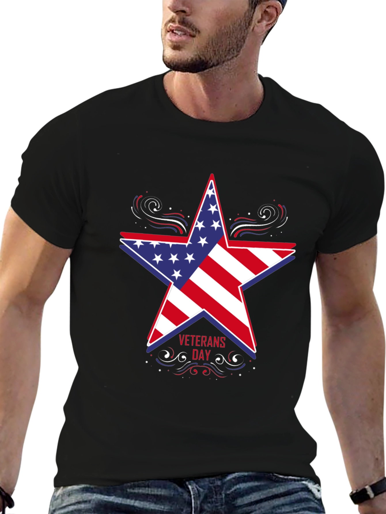 Veterans Day Patriotic Star T-Shirt
