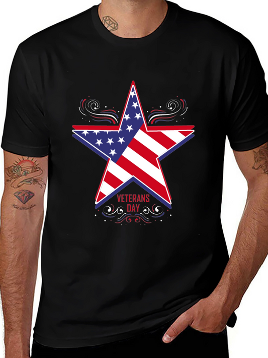 Veterans Day Patriotic Star T-Shirt