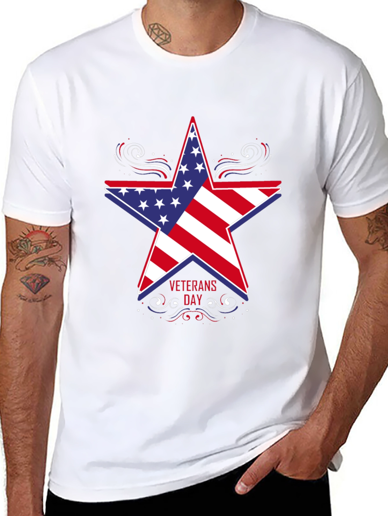 Veterans Day Patriotic Star T-Shirt
