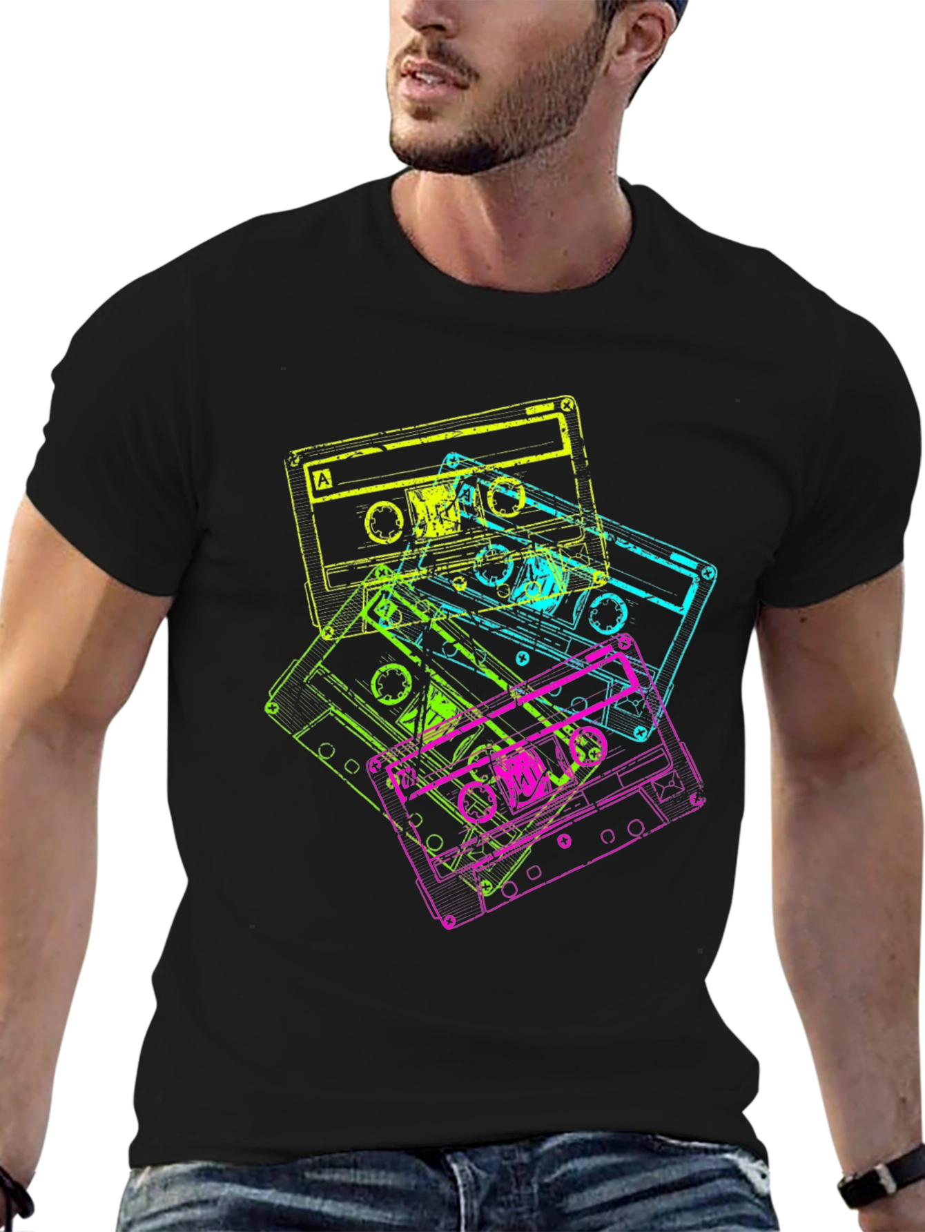 Retro Cassette Tape T-Shirt - 80s Style Tee
