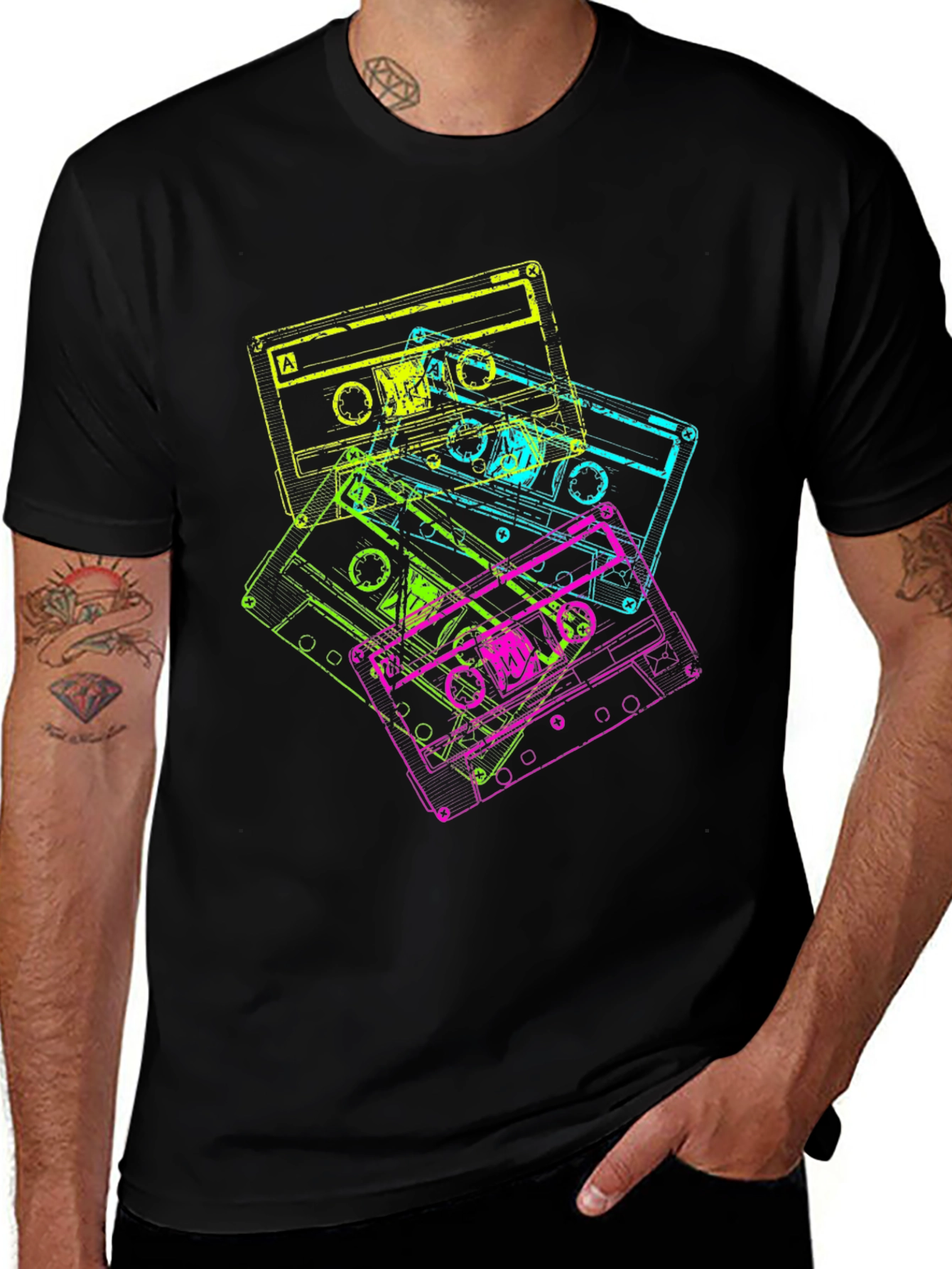 Retro Cassette Tape T-Shirt - 80s Style Tee