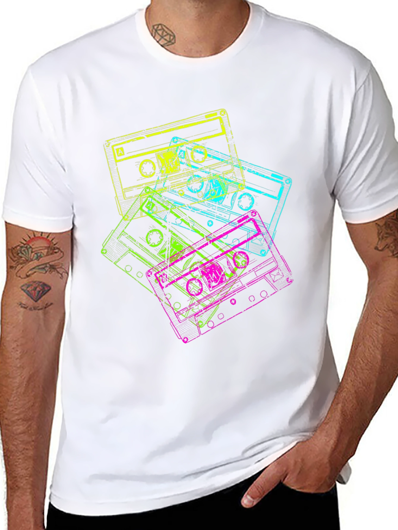 Retro Cassette Tape T-Shirt - 80s Style Tee