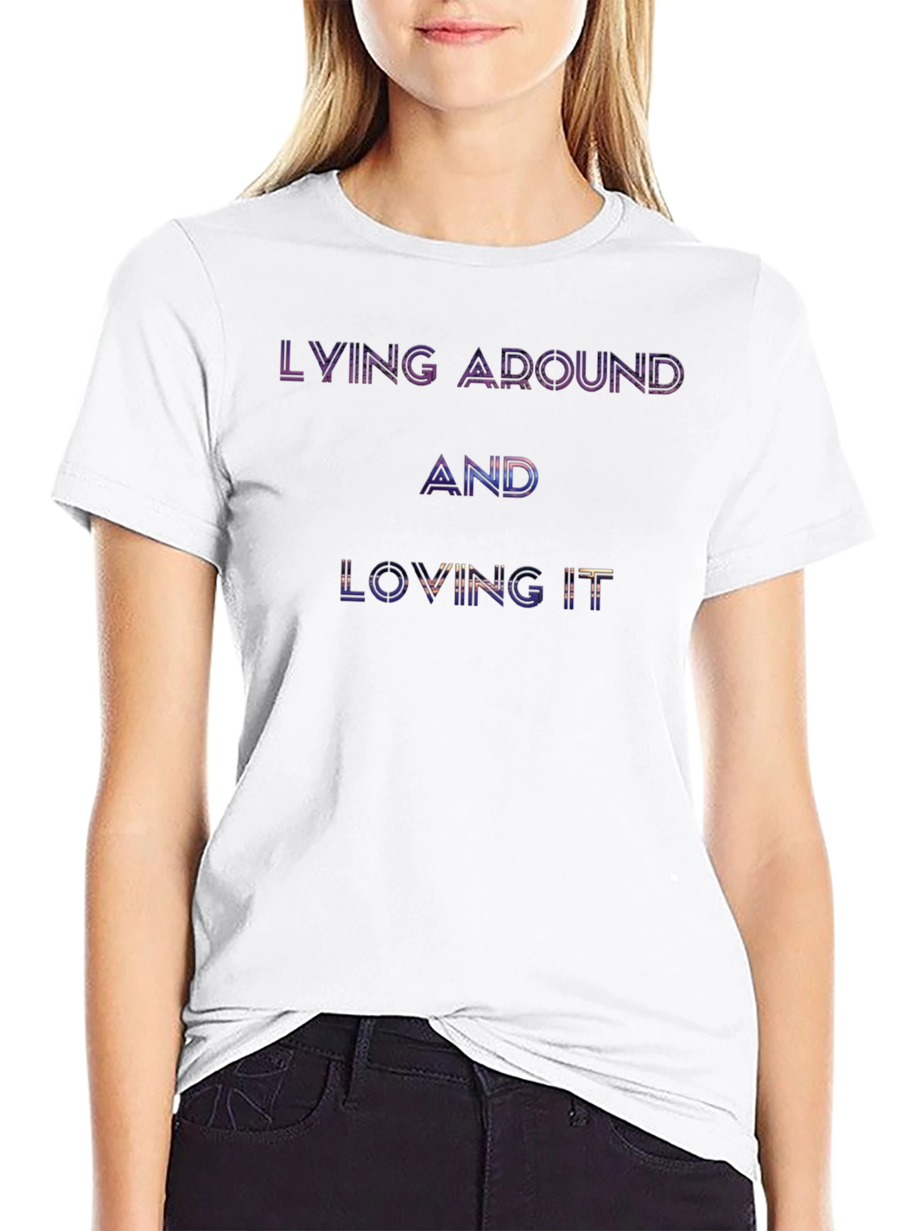 Lying Around and Loving It Graphic T-Shirt