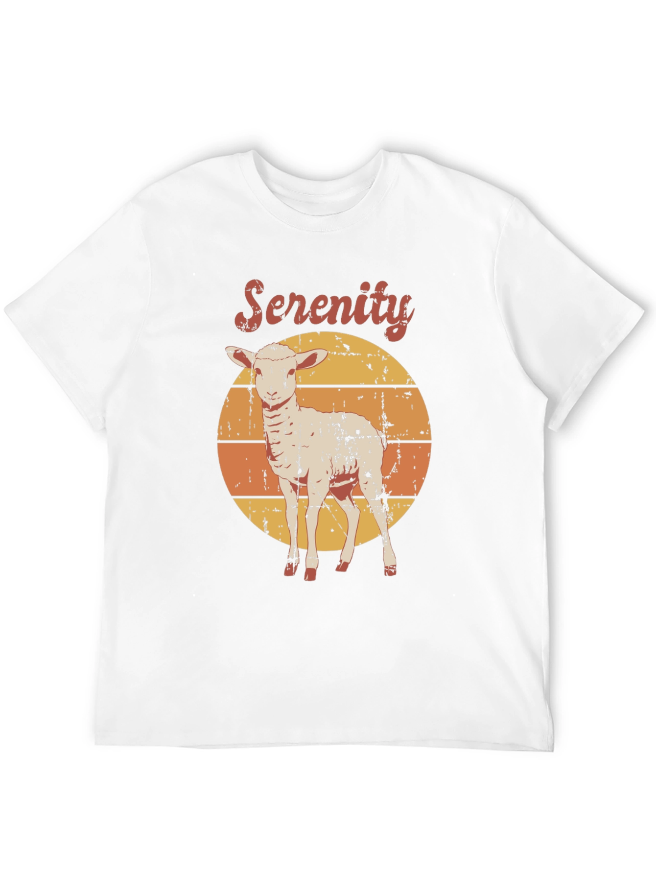 Serenity Lamb Graphic T-Shirt - Retro Style