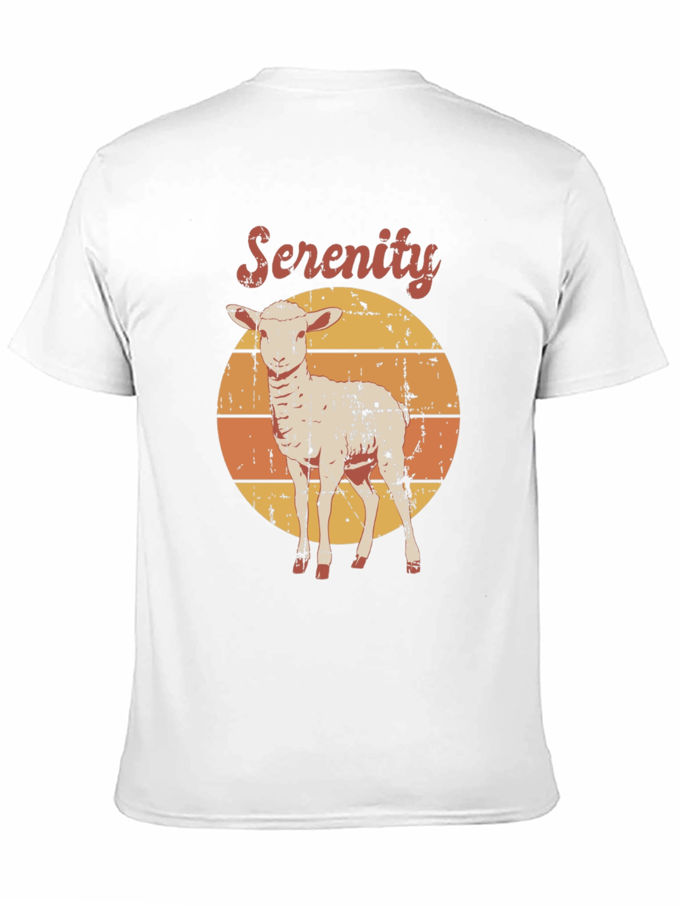 Serenity Lamb Graphic T-Shirt - Retro Style