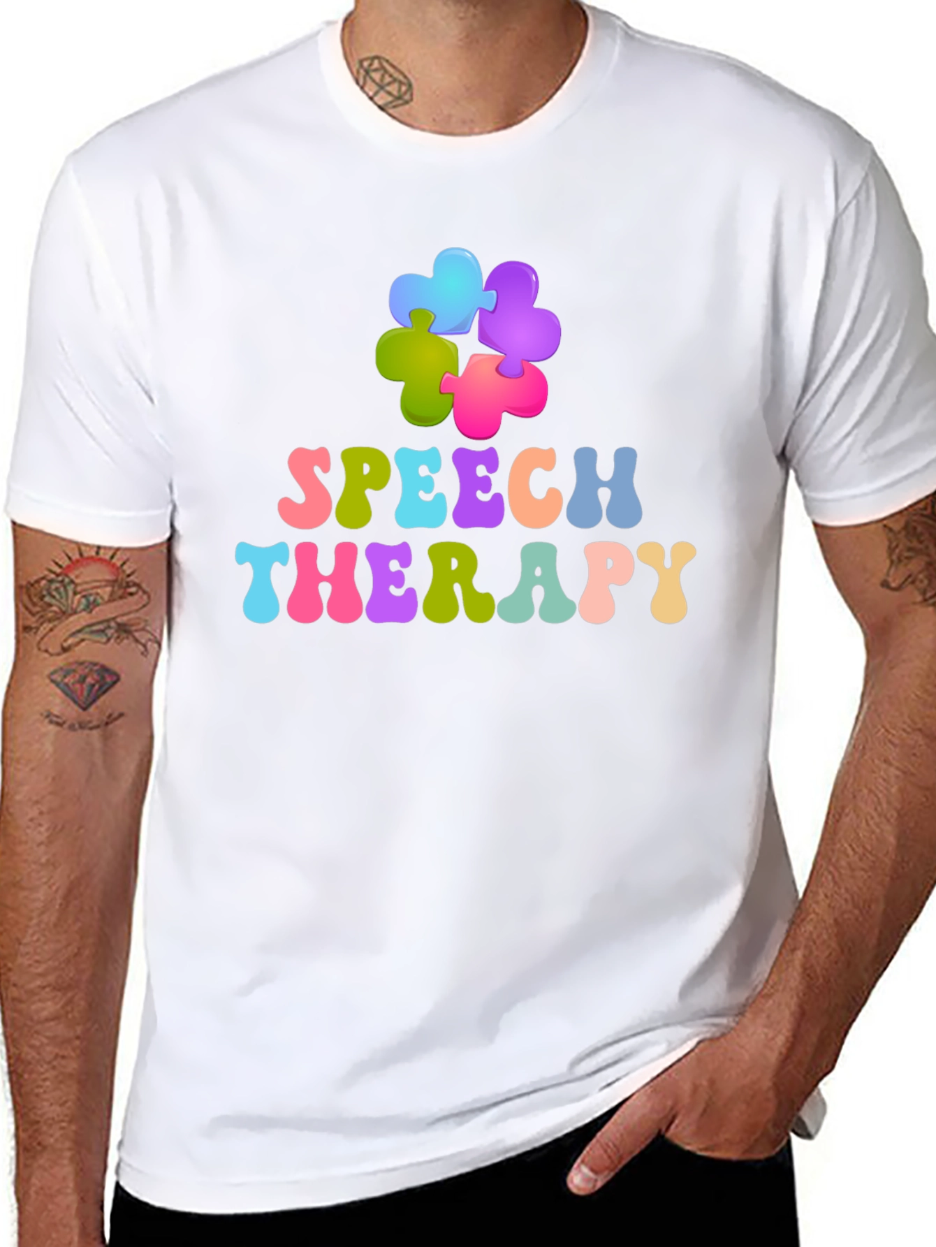 Speech Therapy Puzzle Piece T-Shirt