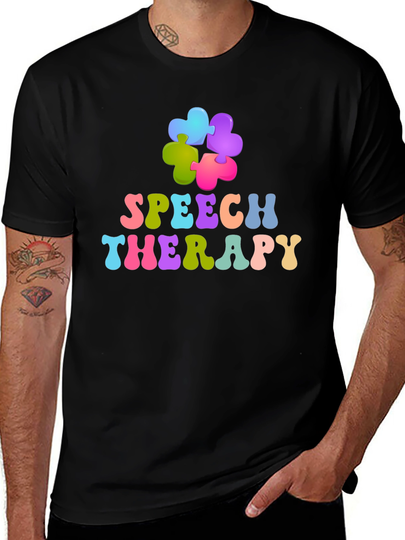 Speech Therapy Puzzle Piece T-Shirt