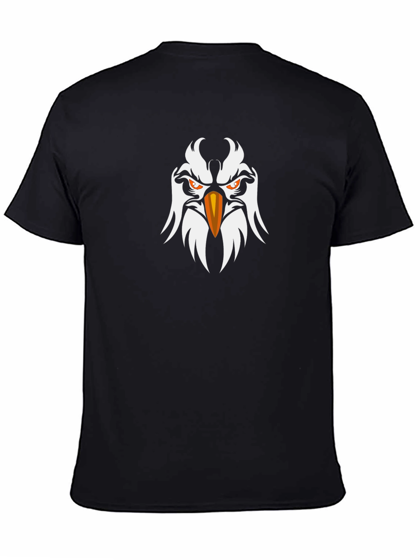 Eagle Graphic Print Black T-Shirt