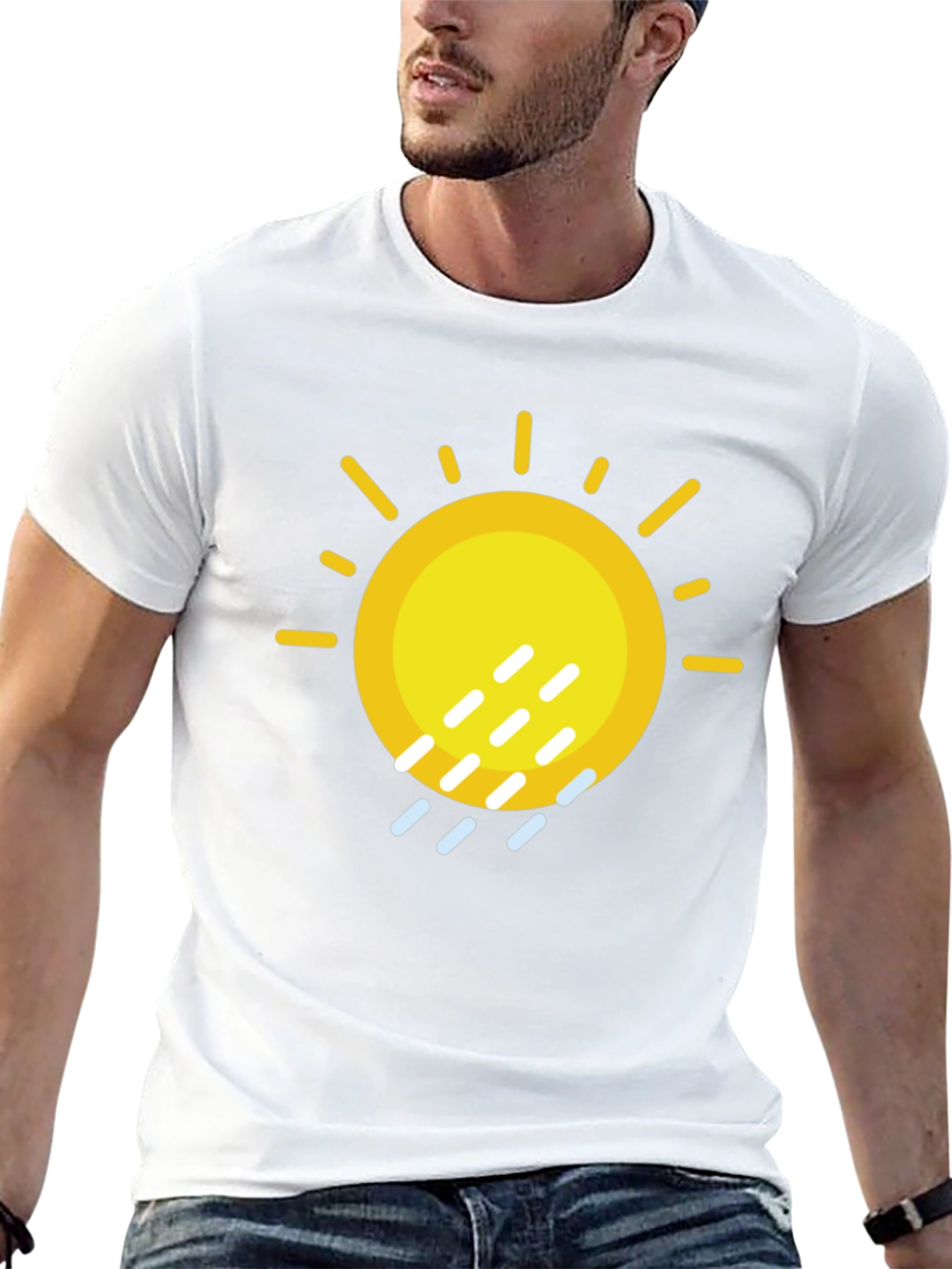 Sunny Rain Graphic Tee - Weather Humor T-Shirt
