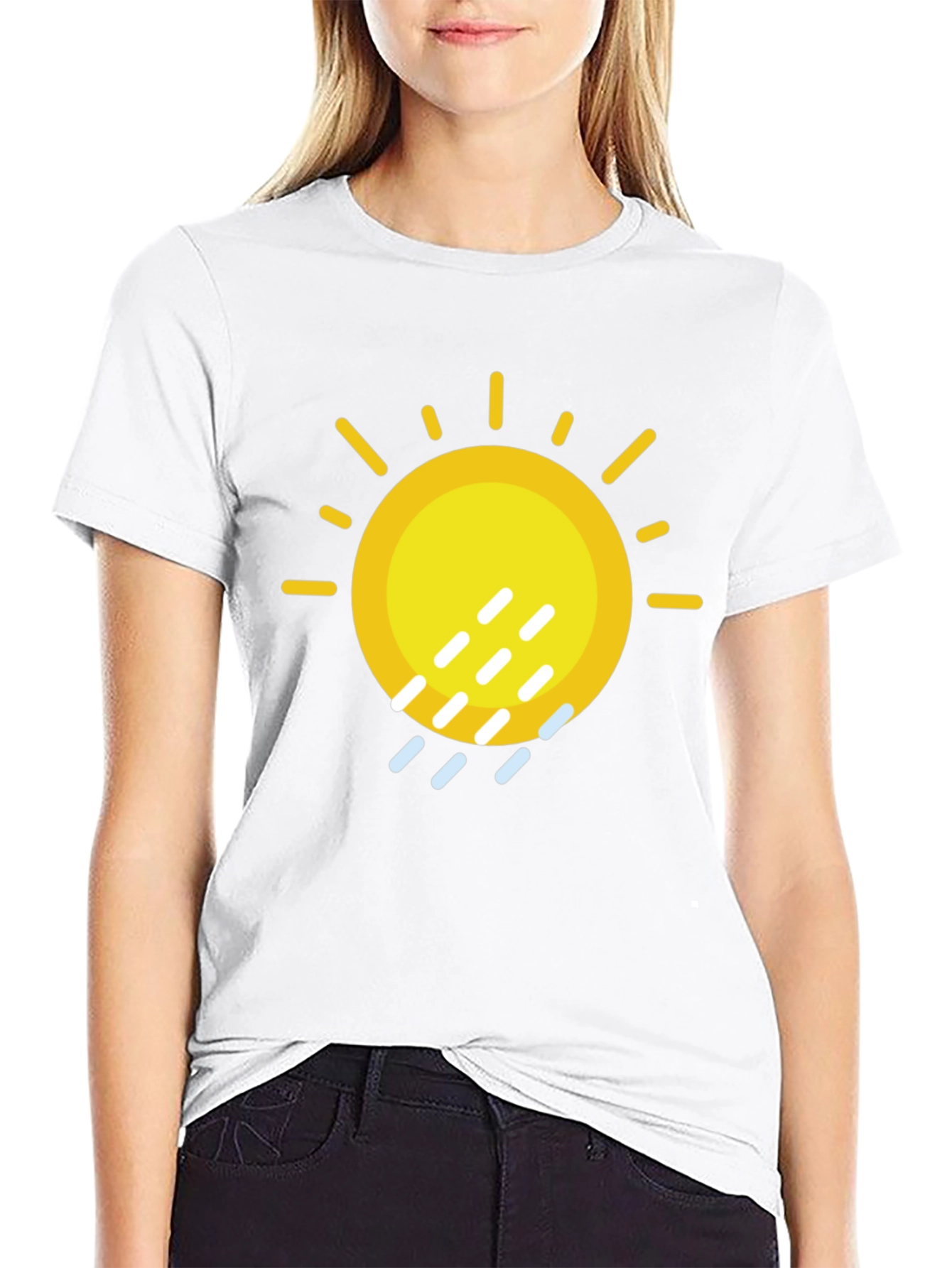 Sunny Rain Graphic Tee - Weather Humor T-Shirt