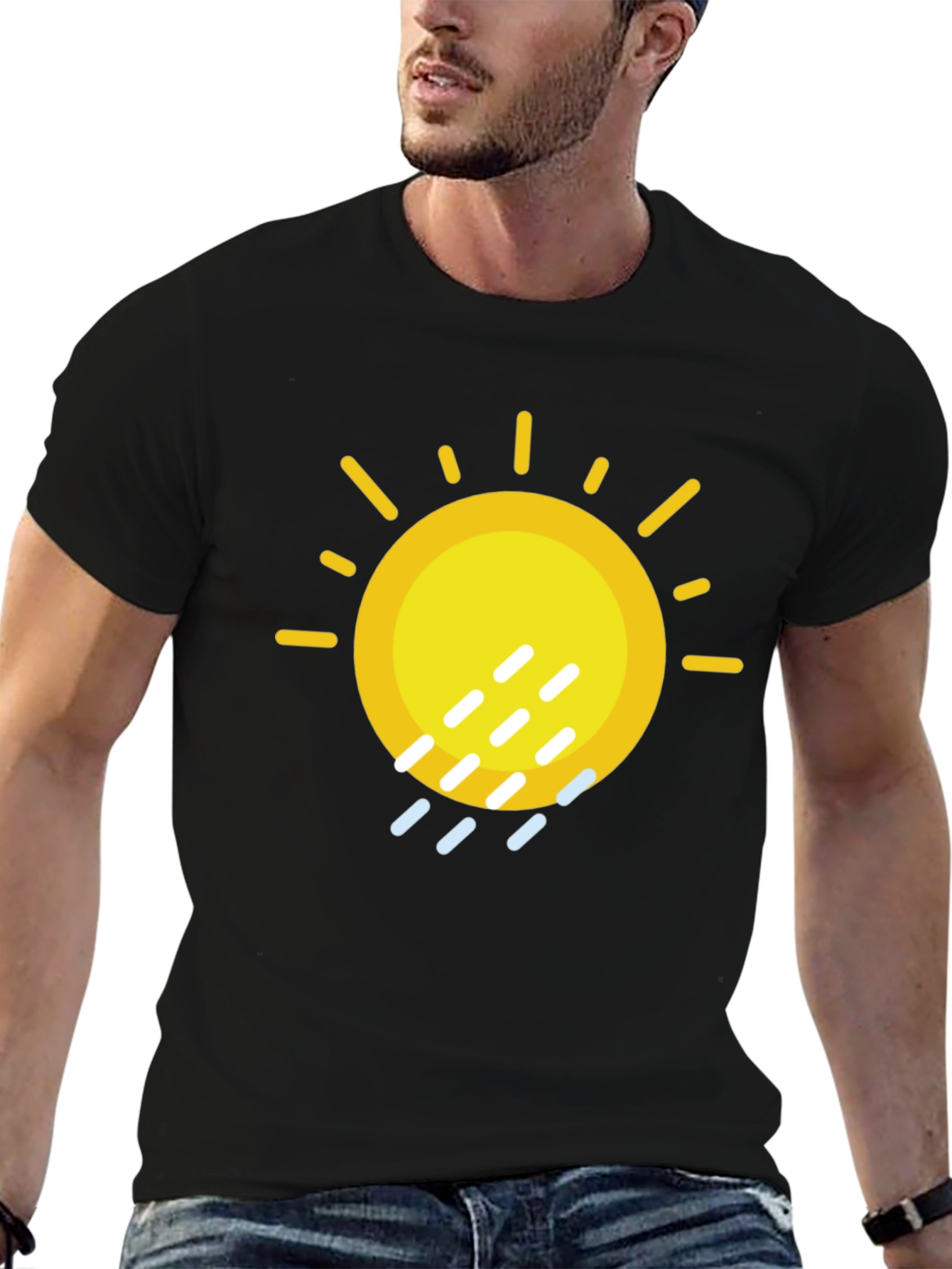 Sunny Rain Graphic Tee - Weather Humor T-Shirt