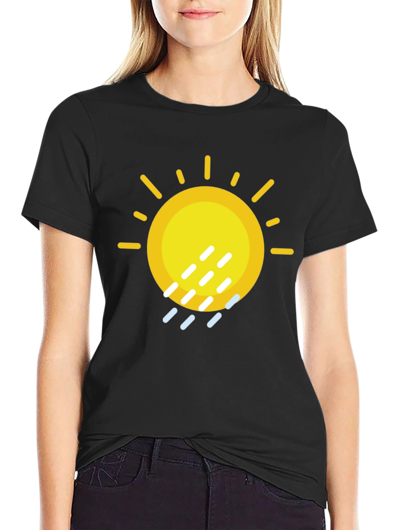 Sunny Rain Graphic Tee - Weather Humor T-Shirt