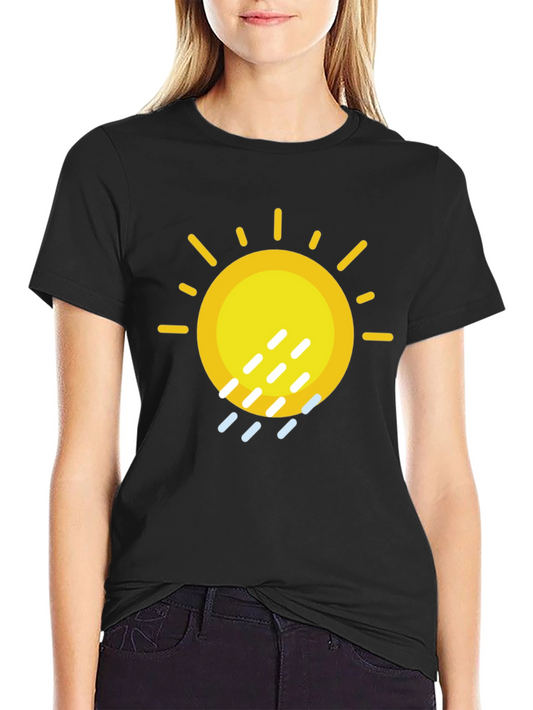 Sunny Rain Graphic Tee - Weather Humor T-Shirt